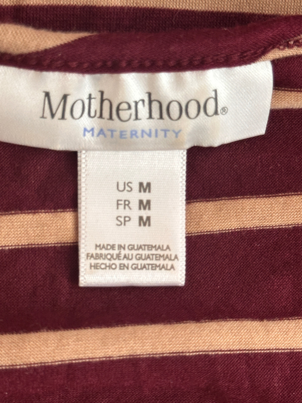 #163 Motherhood Maternity Striped Dress - size M - EUC
