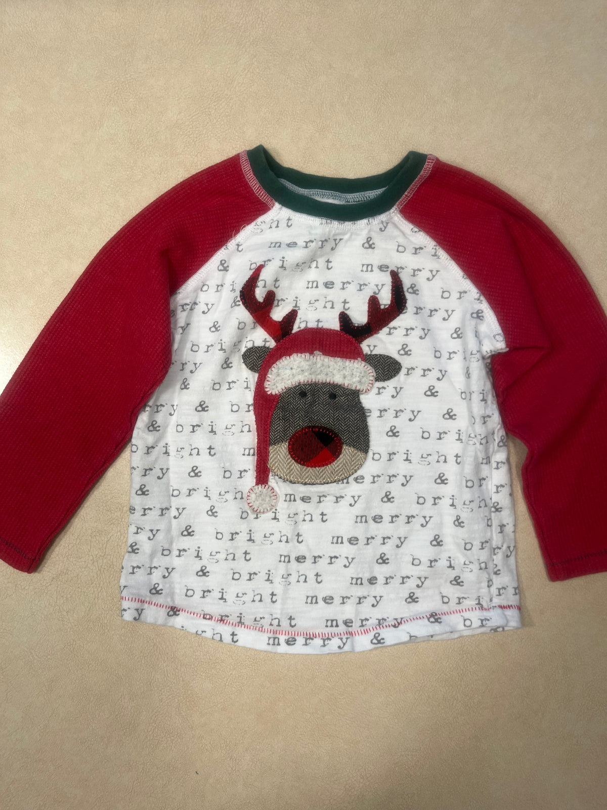 #200 Mudpie Reindeer Shirt Boys 2T-3T