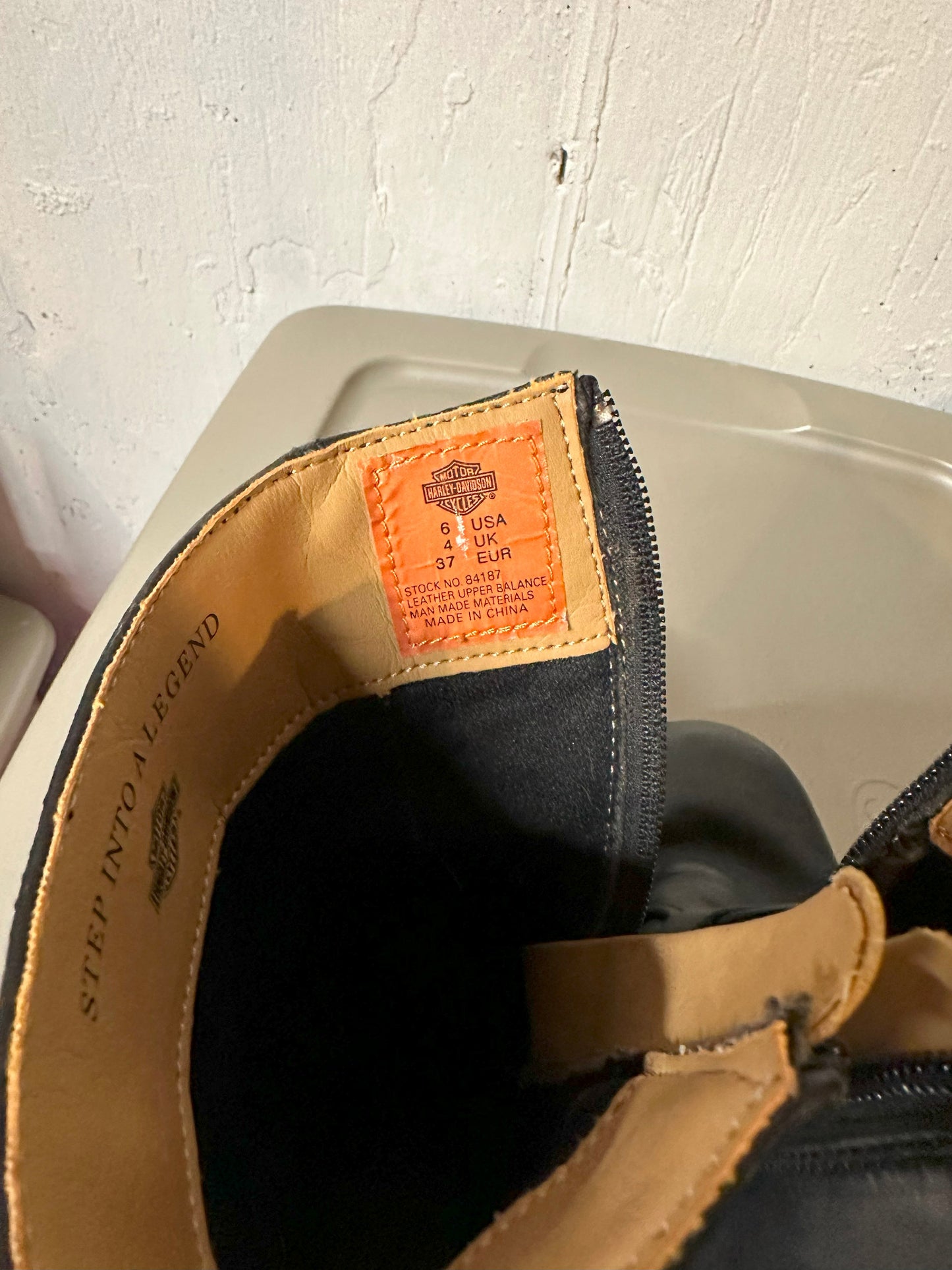 #214 Women's Harley Davidson Boots- Size 6