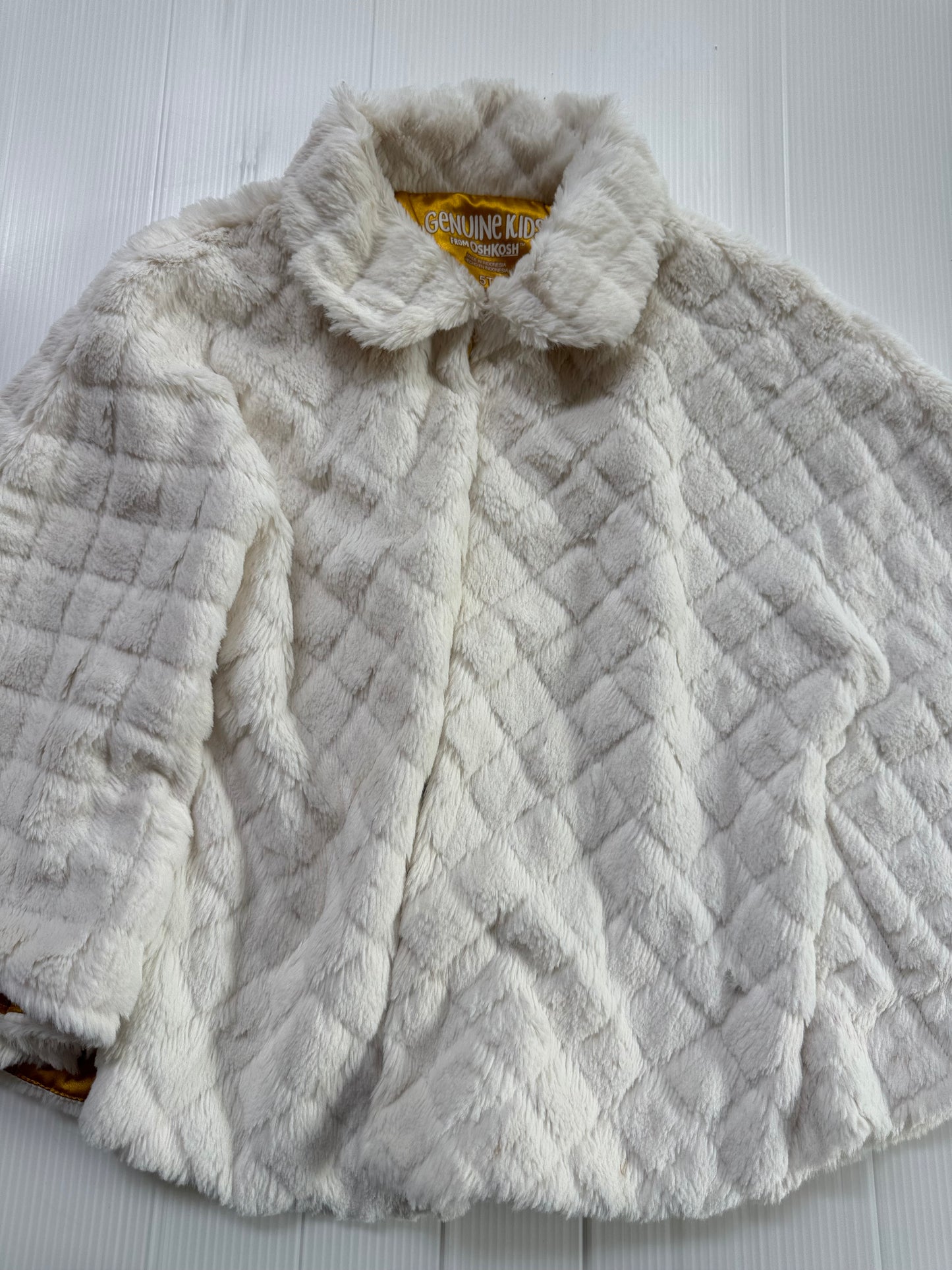 #167 Oshkosh Girls Faux Fur Cape - 5T