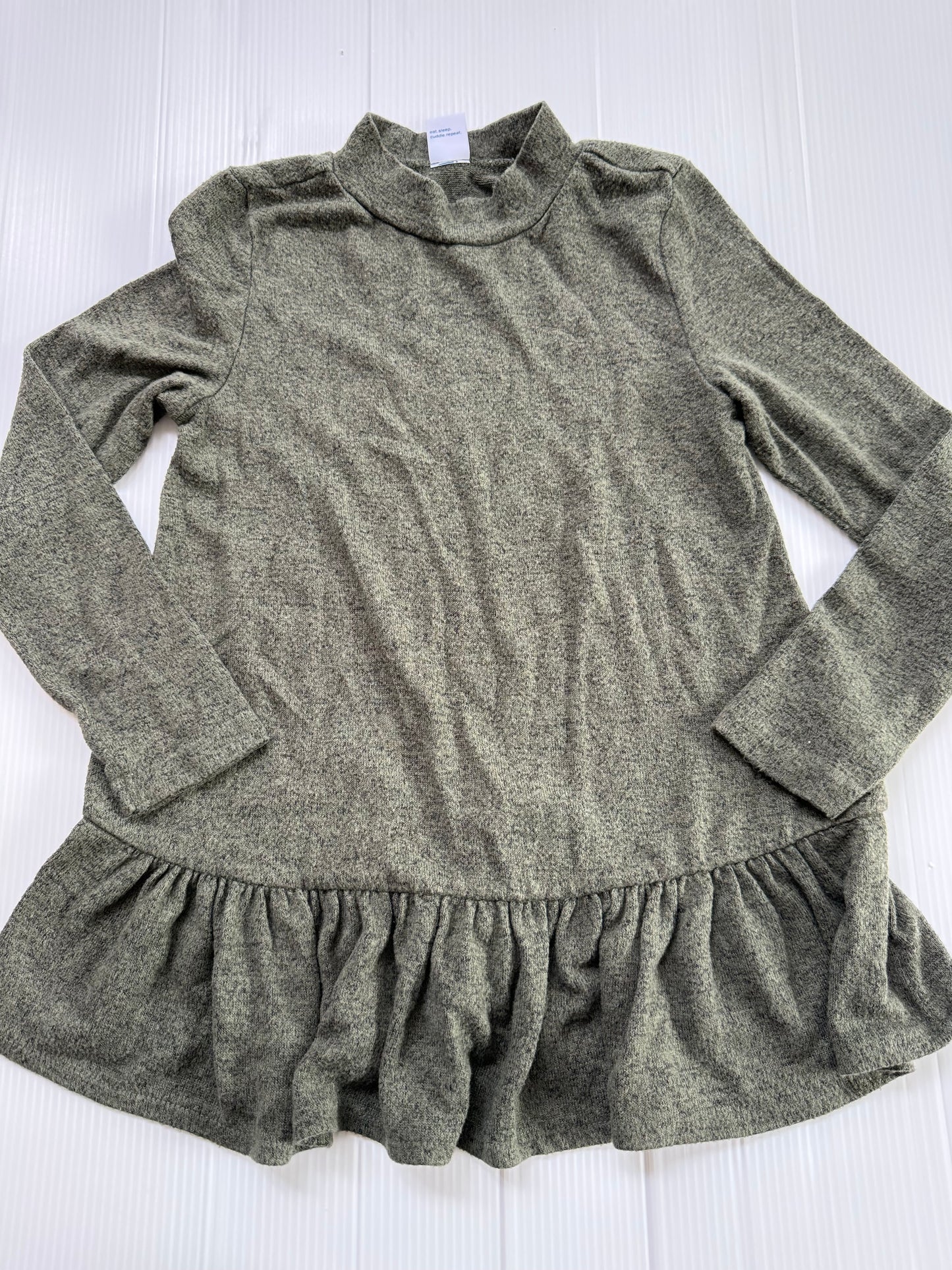 #167 Old Navy Girls Olive Green Tunic - 5T