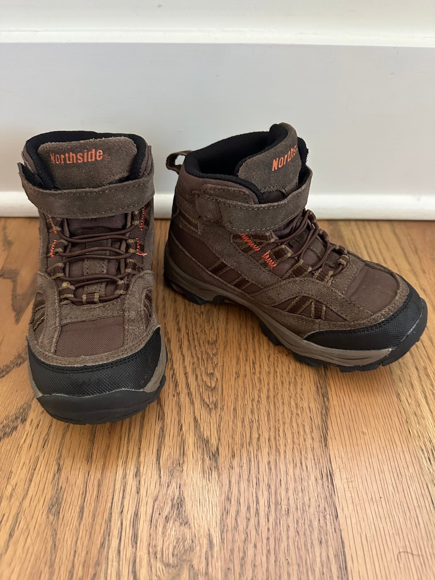 #198- Boys, Sturdy Hiking Boots- Size 10