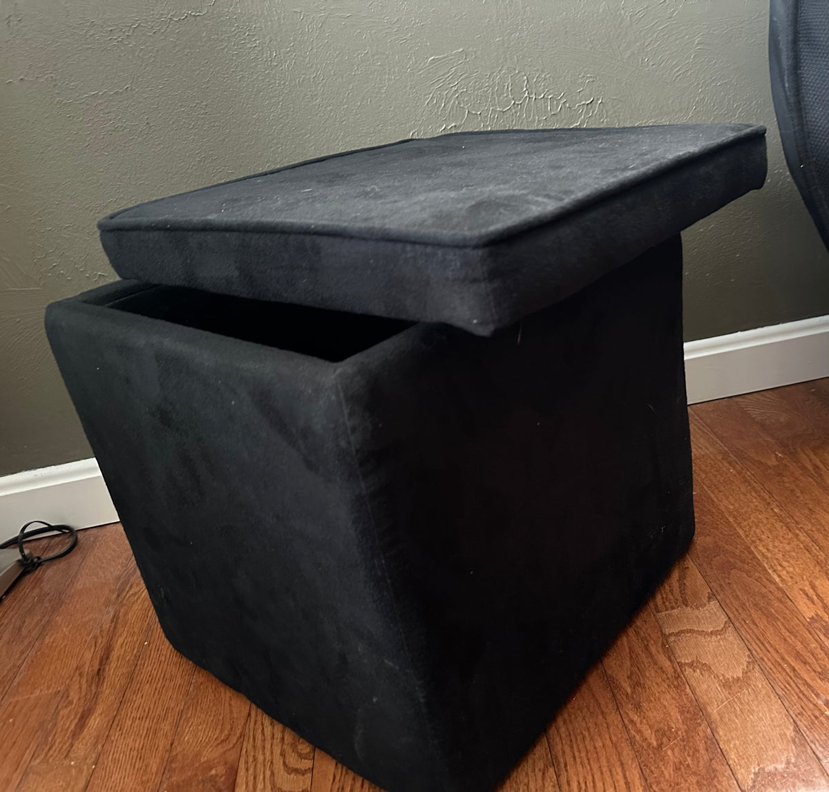 Seller 182. Stool with removable lid and storage underneath