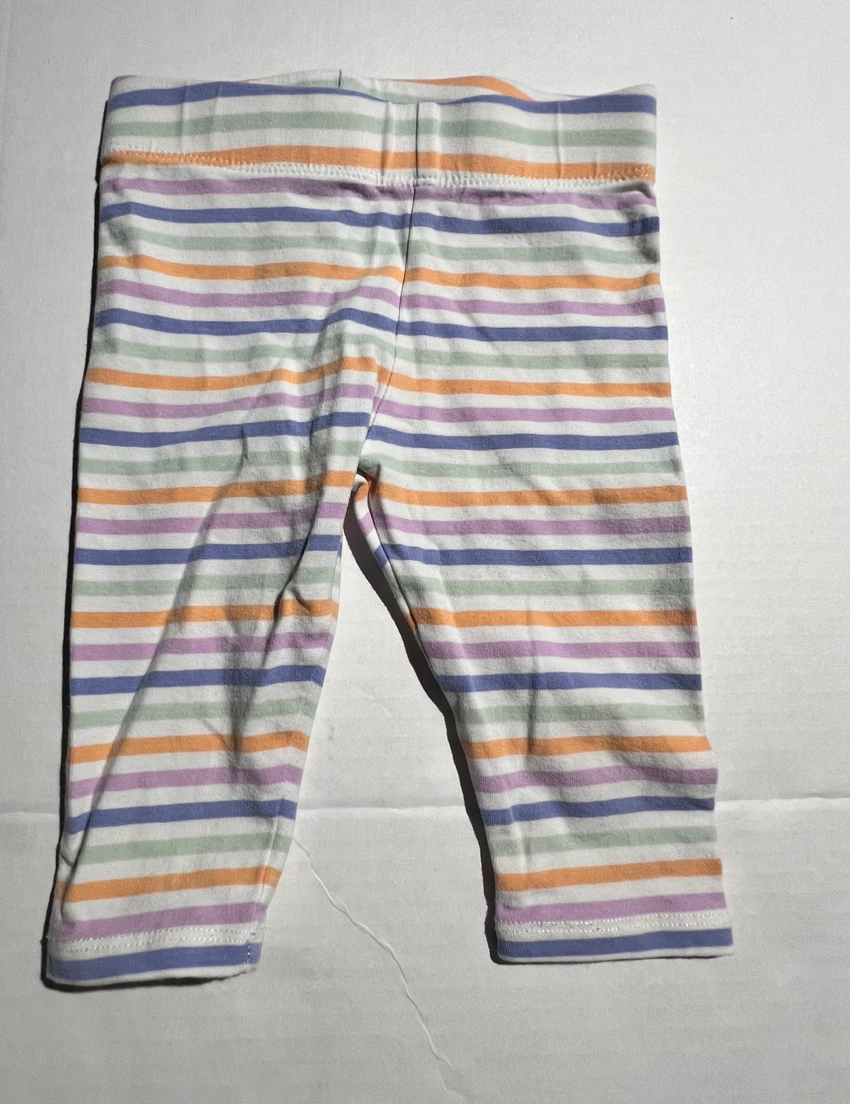 #95 Girls Capri Striped Pants 18mo - Dip