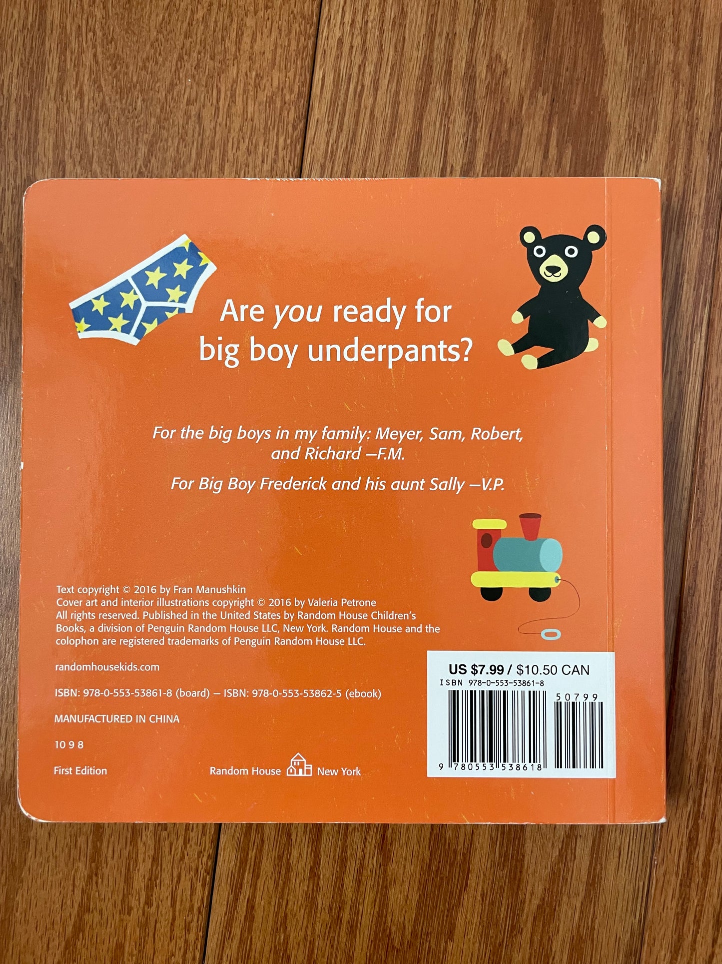 #42 Big Boy Underpants by Fran Manushkin