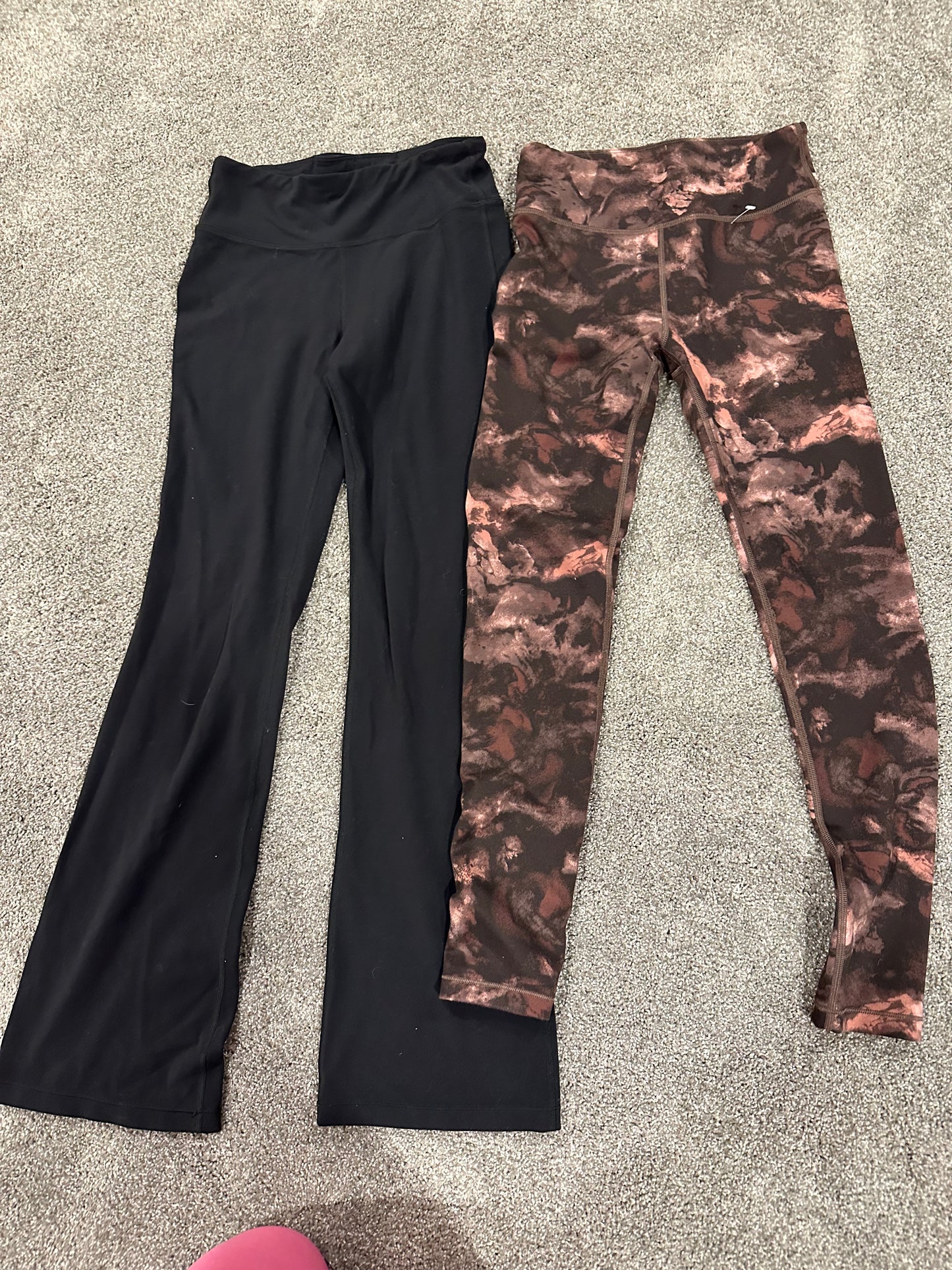 #133 Athleta Girls Sz 12 Chit Chat Tight Bundle Black are Flares