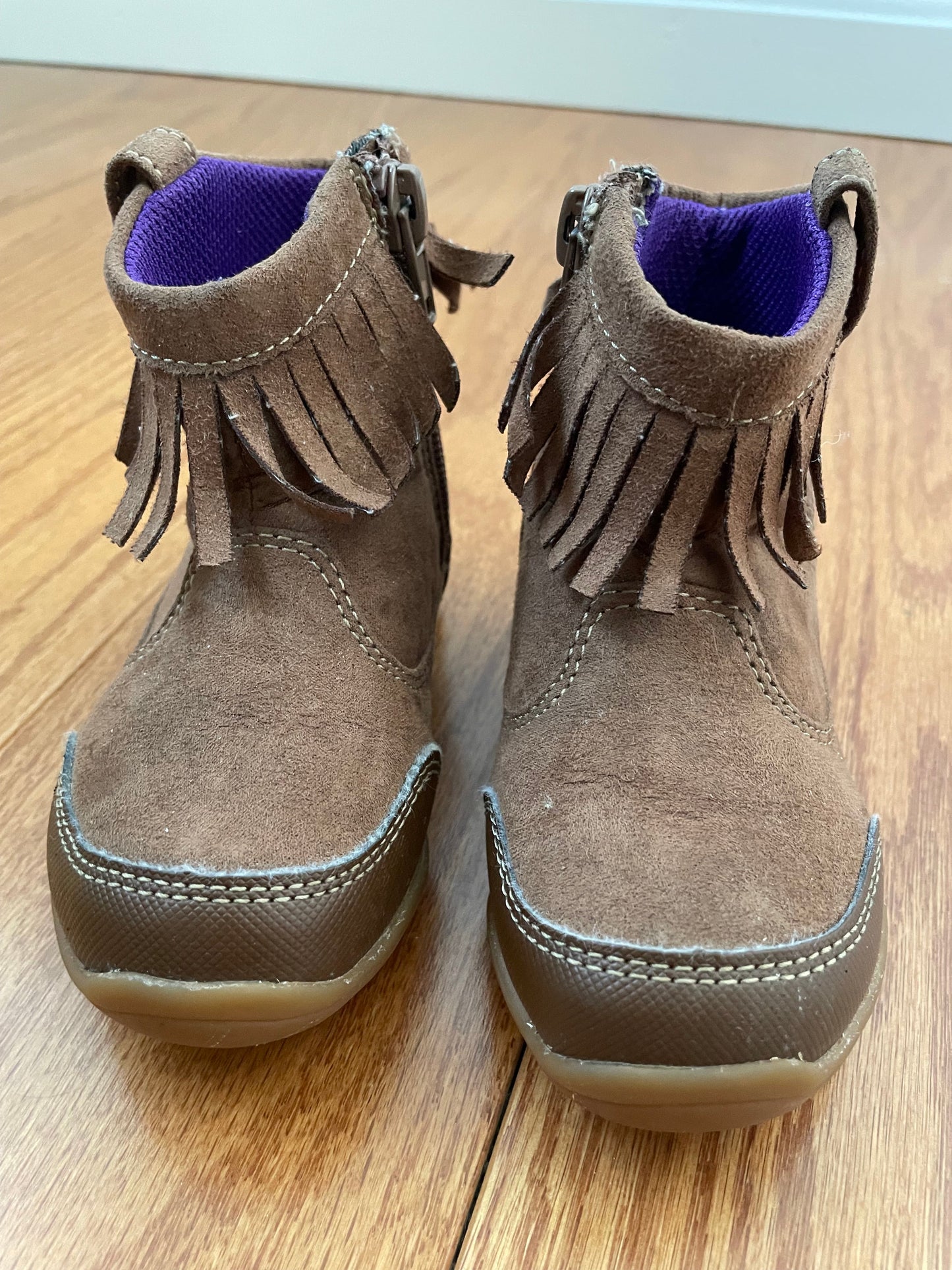 #42 REDUCED Stride Rite Brown Boots Girls Size 6