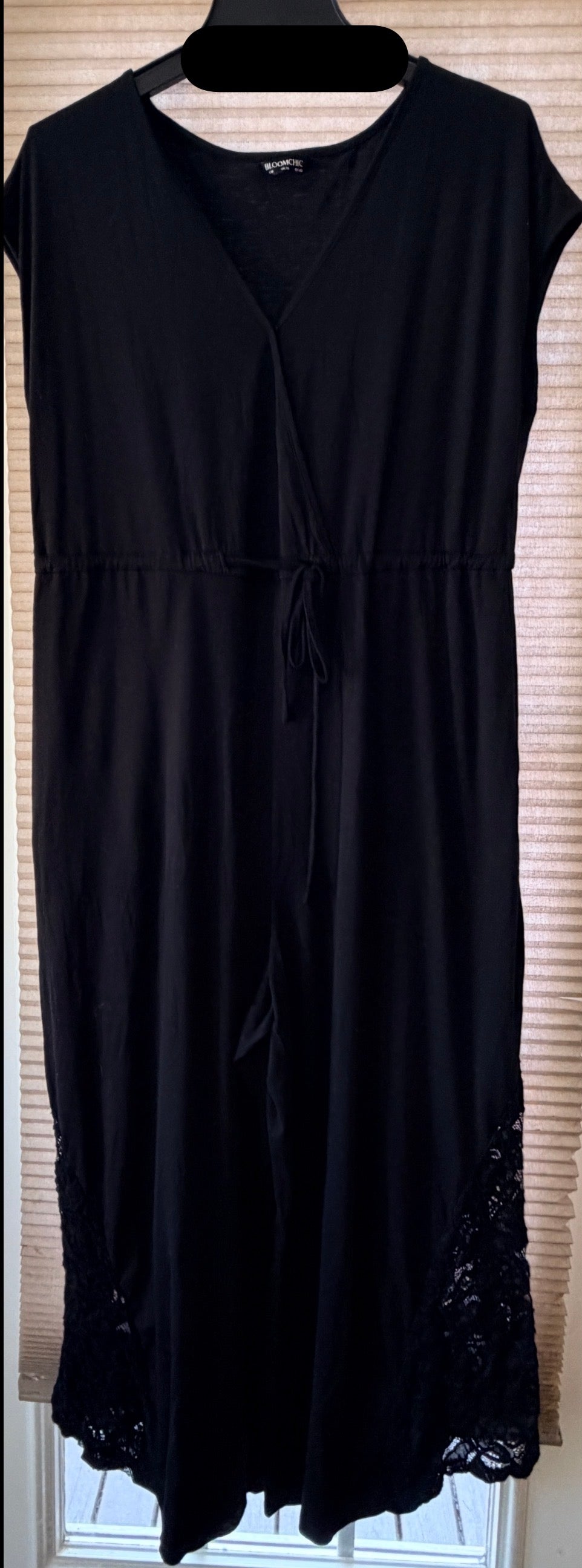 #35 Bloomchic black jumpsuit womens 10