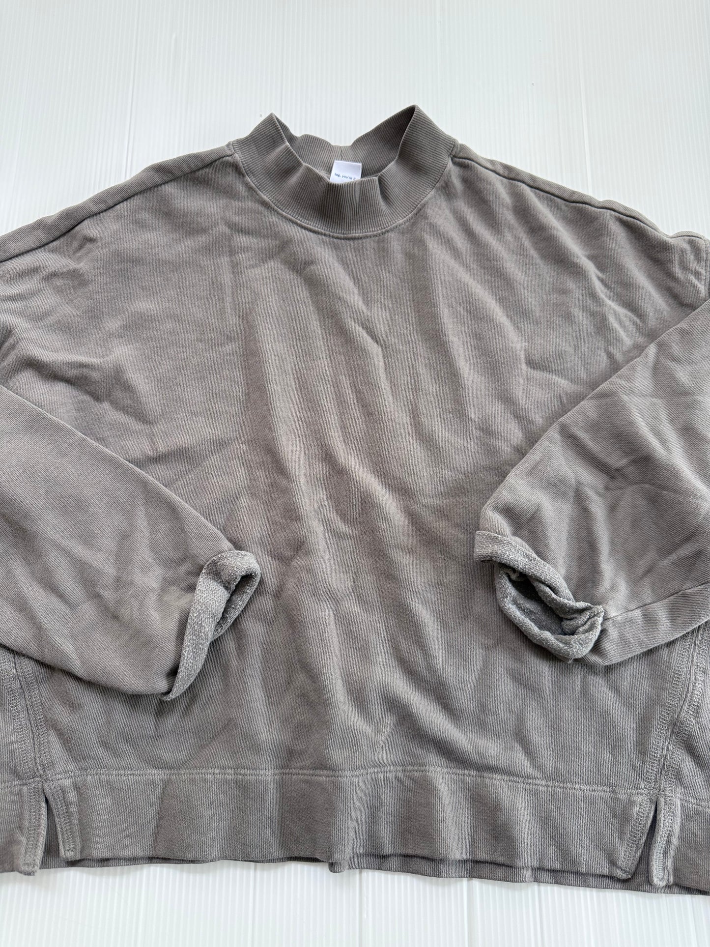 #167 Old Navy Girls Gray Sweatshirt - XL (14-16)
