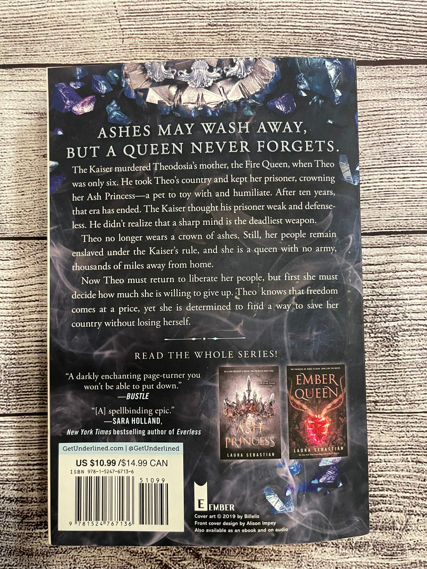 Seller #171 - Book Lady Smoke By Laura Sebastian