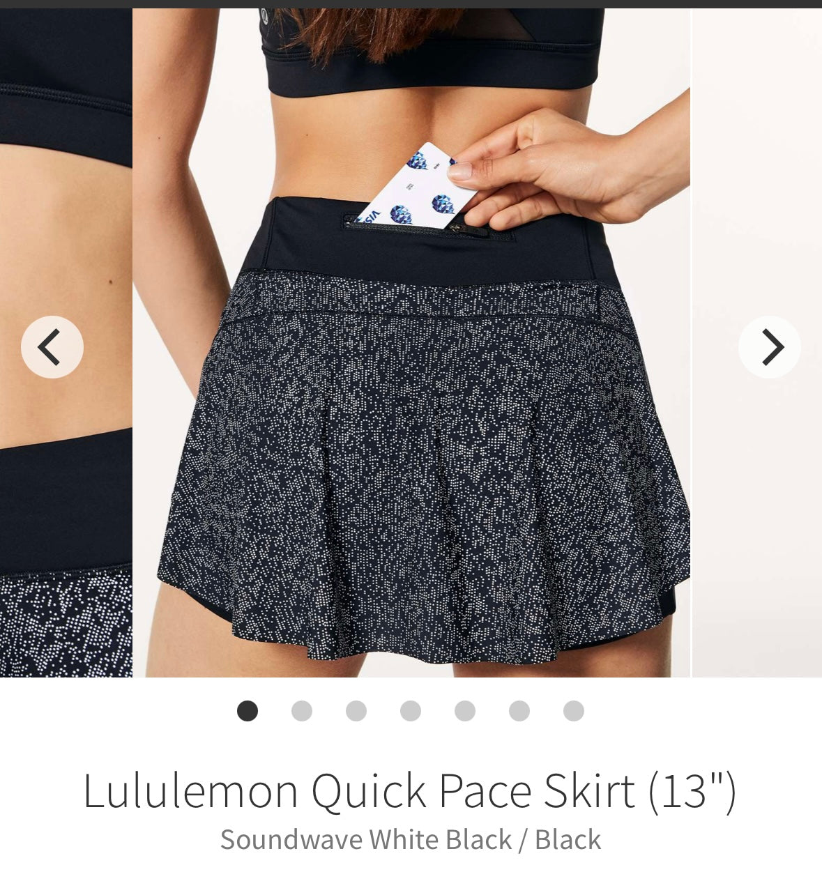 #134 Lululemon Sz 2 Quick Pace Skirt