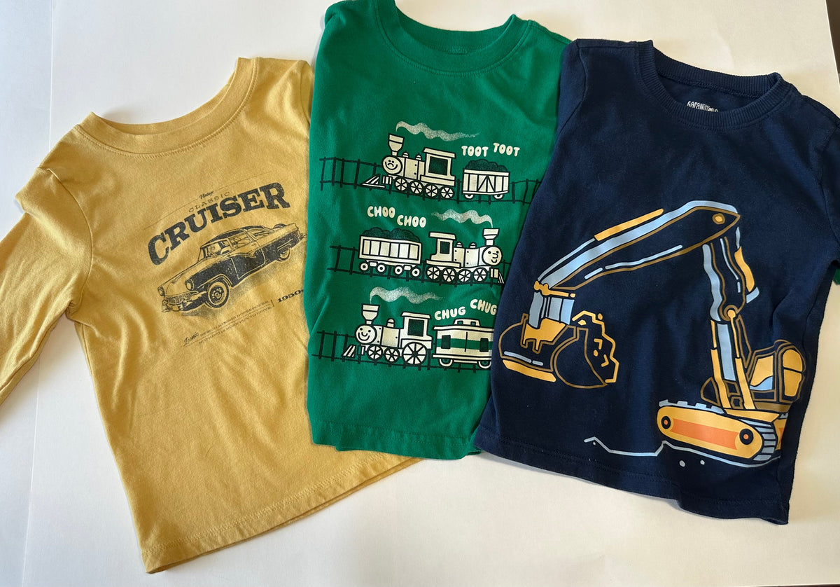 Seller 182. Variety of 3T long sleeve shirts.
