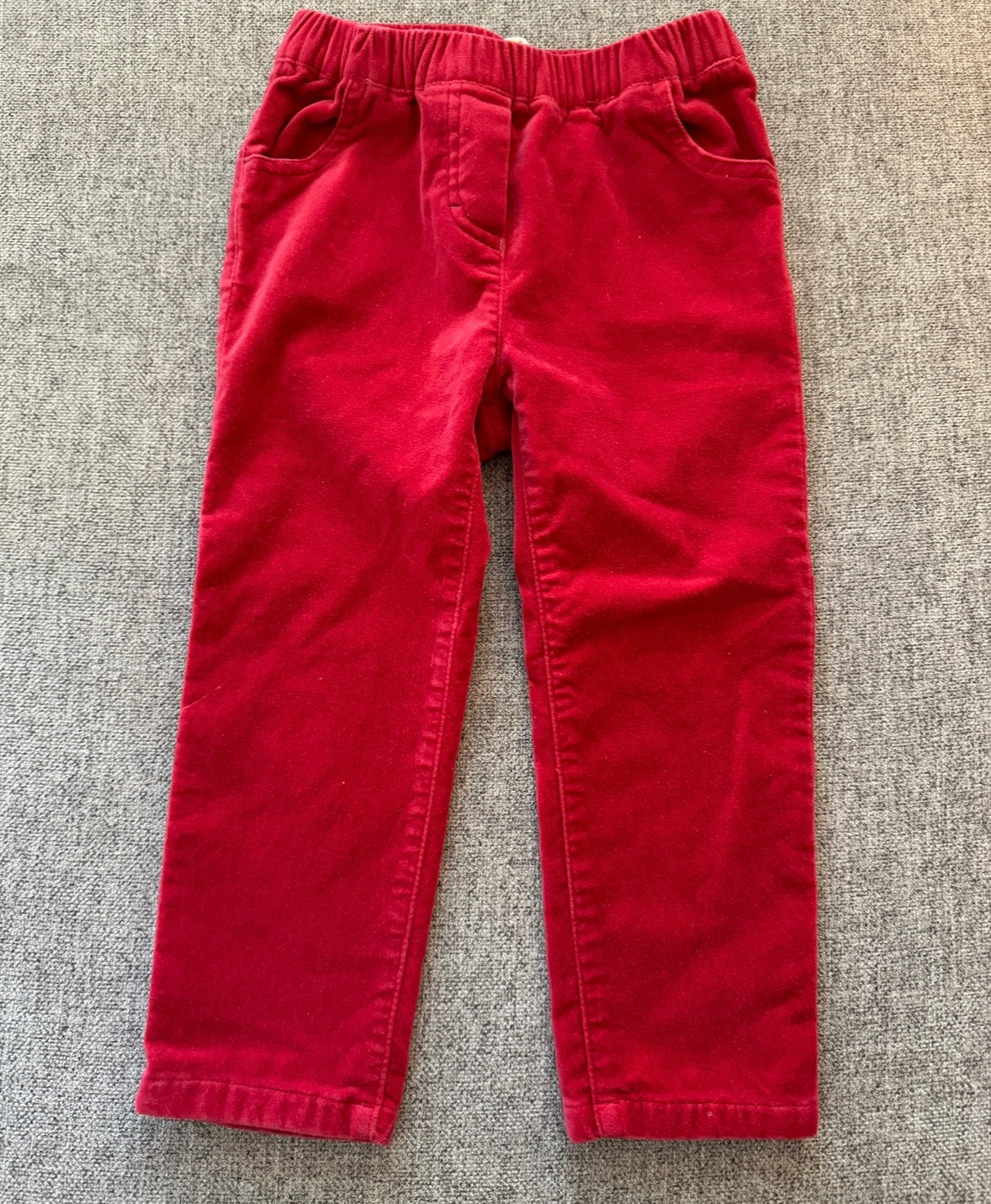 REDUCED #92 Boden 2 /3 t girls red long pants. Heart detail on back pockets