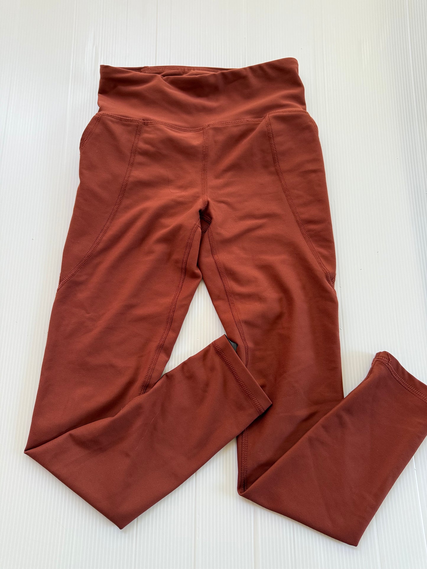 #167 Old Navy Girls Rust Active Legging - M (8)