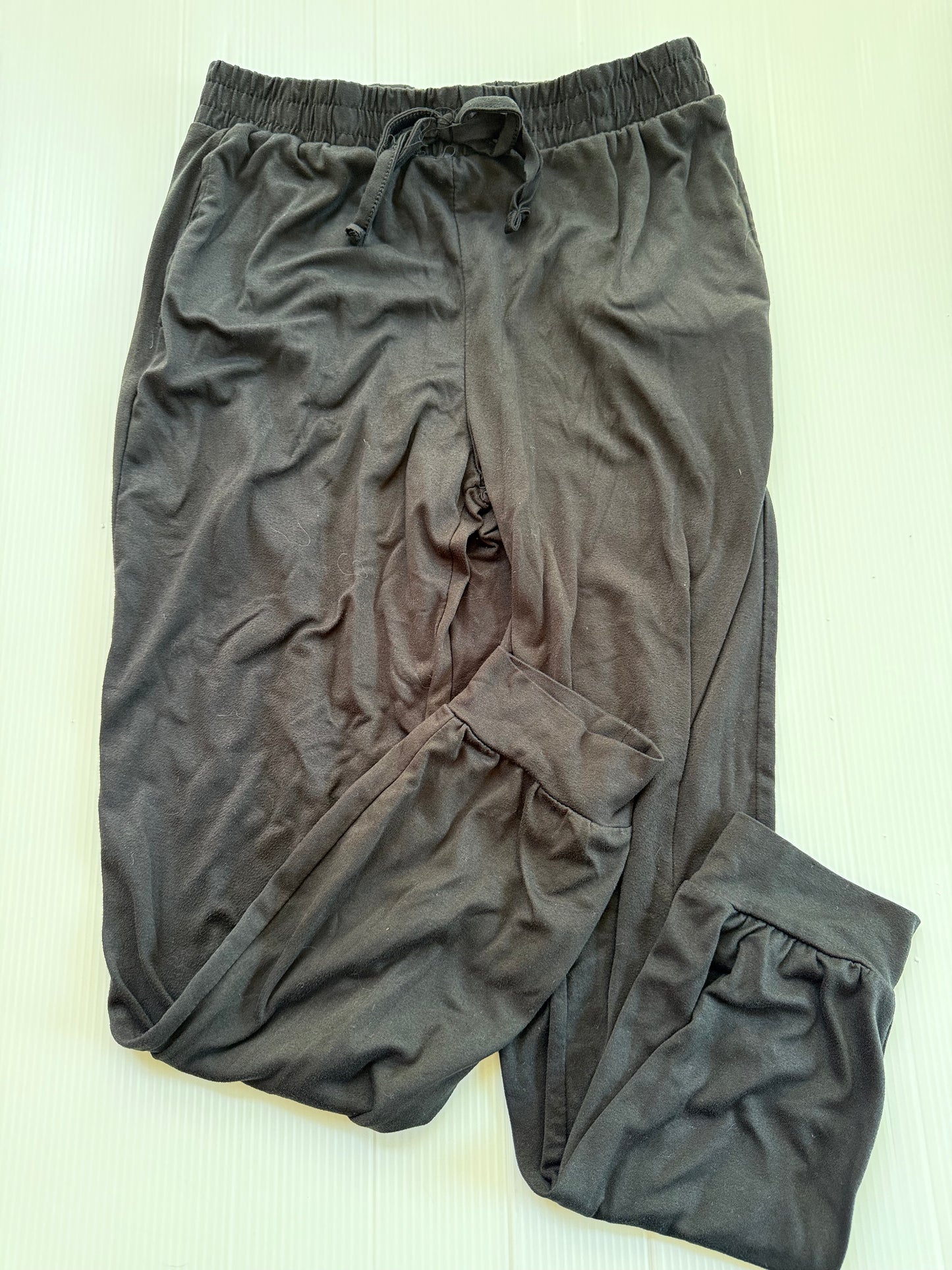 #167 Sparkle & Fly Girls Black Jogger - L (10/12)