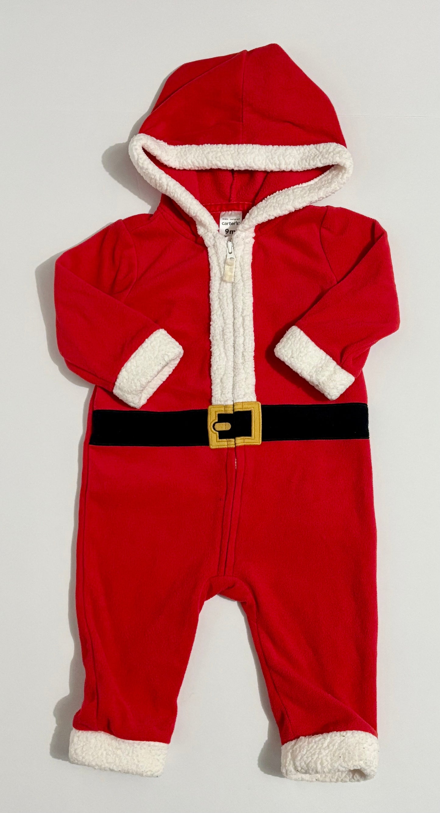 #132 - REDUCED- Carter's: Zip-Up Santa Suit, 9M