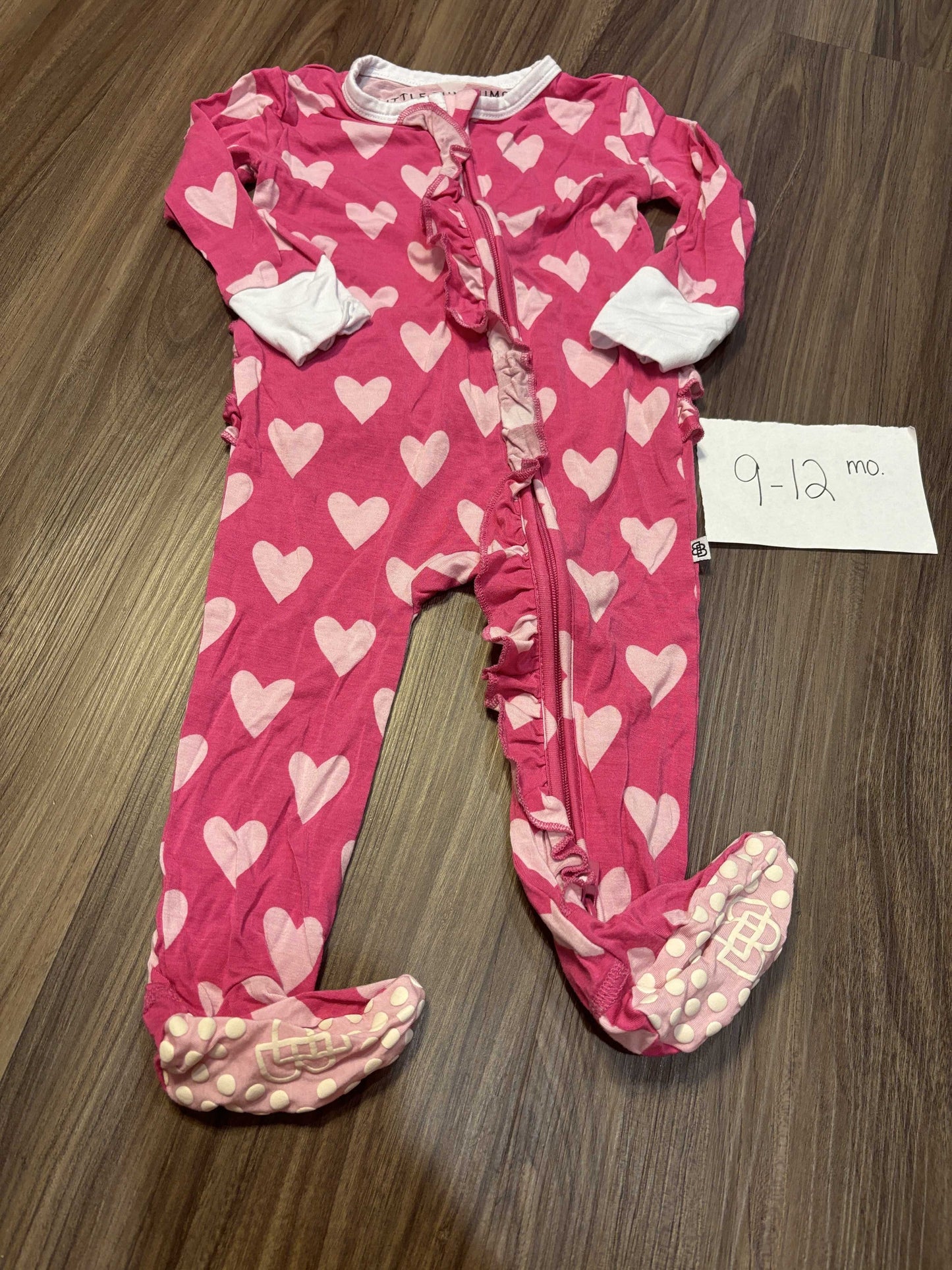 #77 - 9-12 Mo - EUC Bums & Roses - Playing Heart to Get (Valentine's Day) Zippy