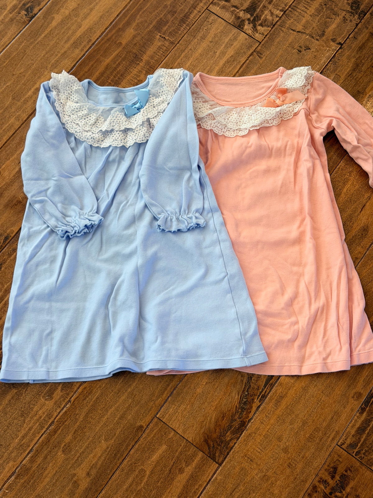 #99 girls blue and pink nightgown pajamas size 3-4