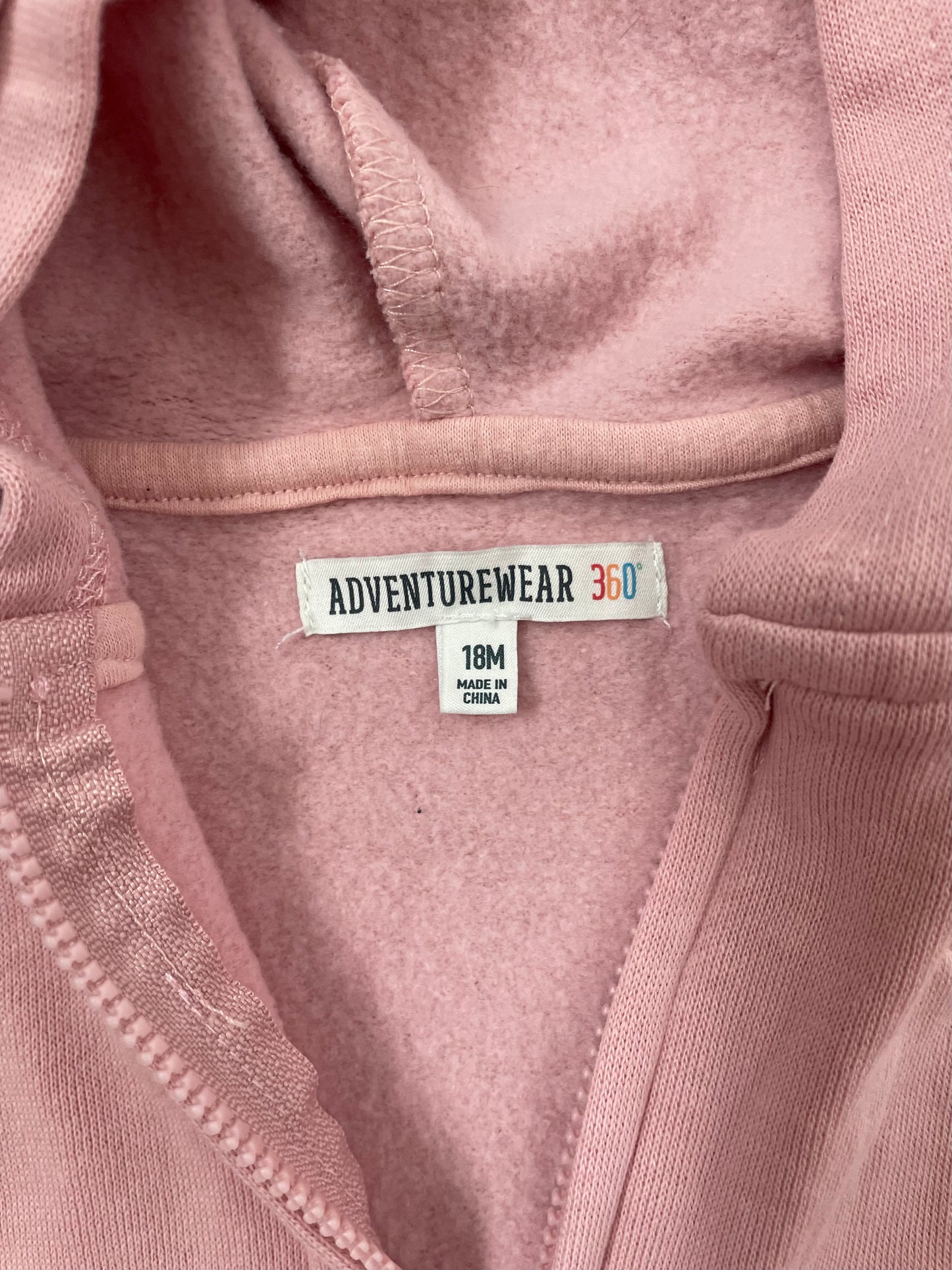 #42 Pink Hooded Sweatshirt Girls 18 Months