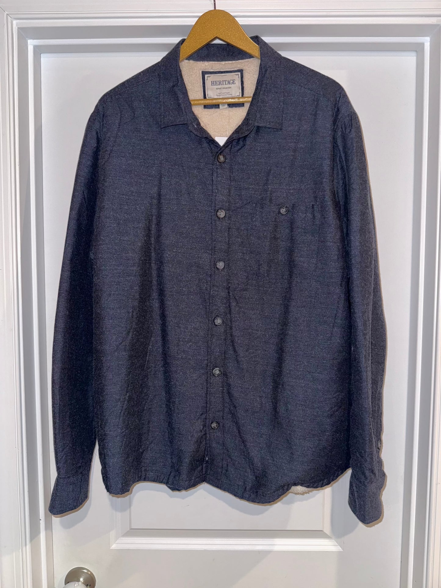 Seller #106: REDUCED Mens XL Heritage Lined Button Down NWT
