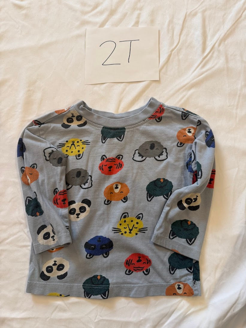 Seller #67 Hanna Andersson Boys 2T Long Sleeve Animal T-Shirt
