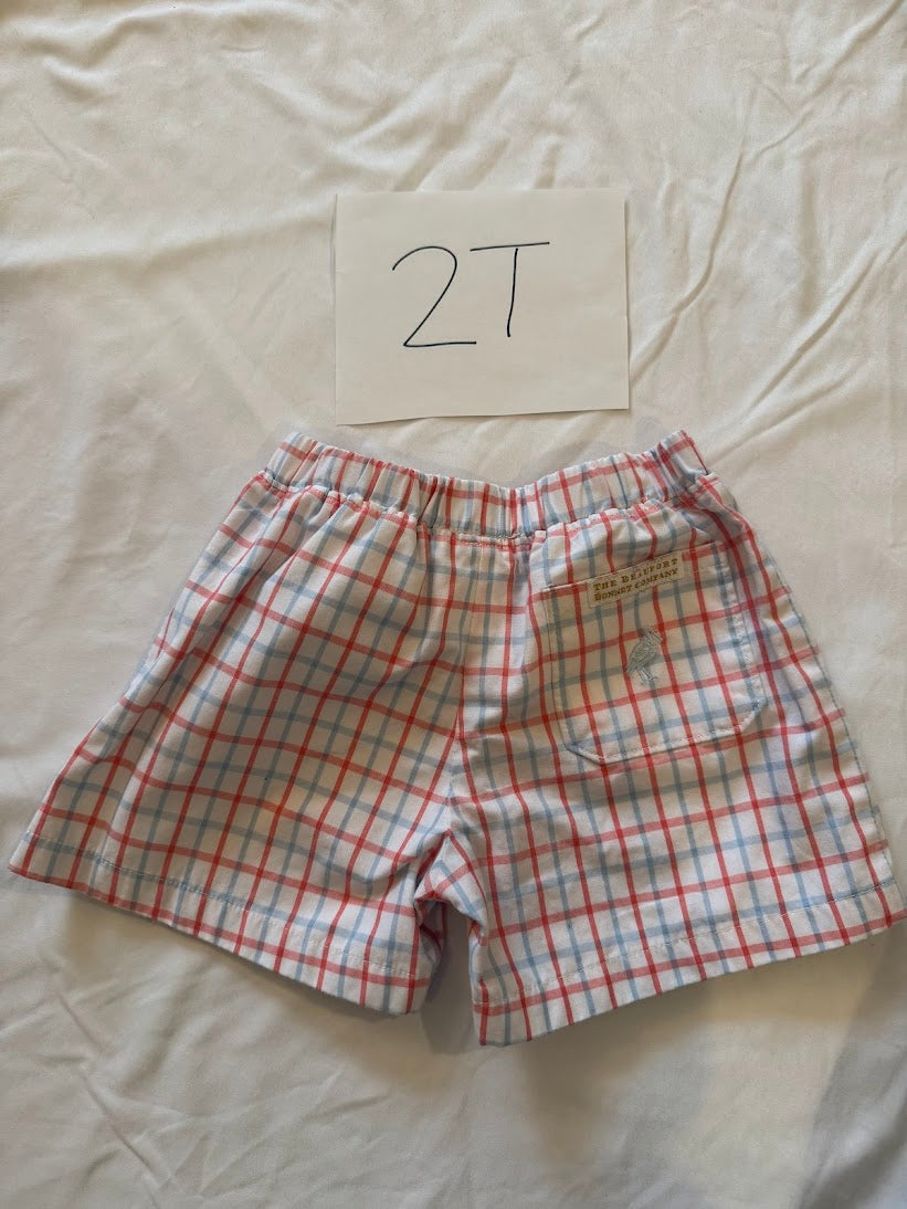 Seller #67 Boys 2T Plaid Shorts The Beaufort Bonnet Company