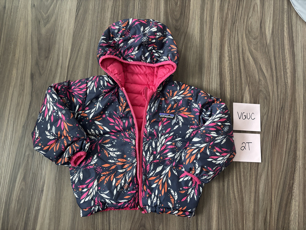 #138 - 2T VGUC Patagonia Navy Patterned Jacket