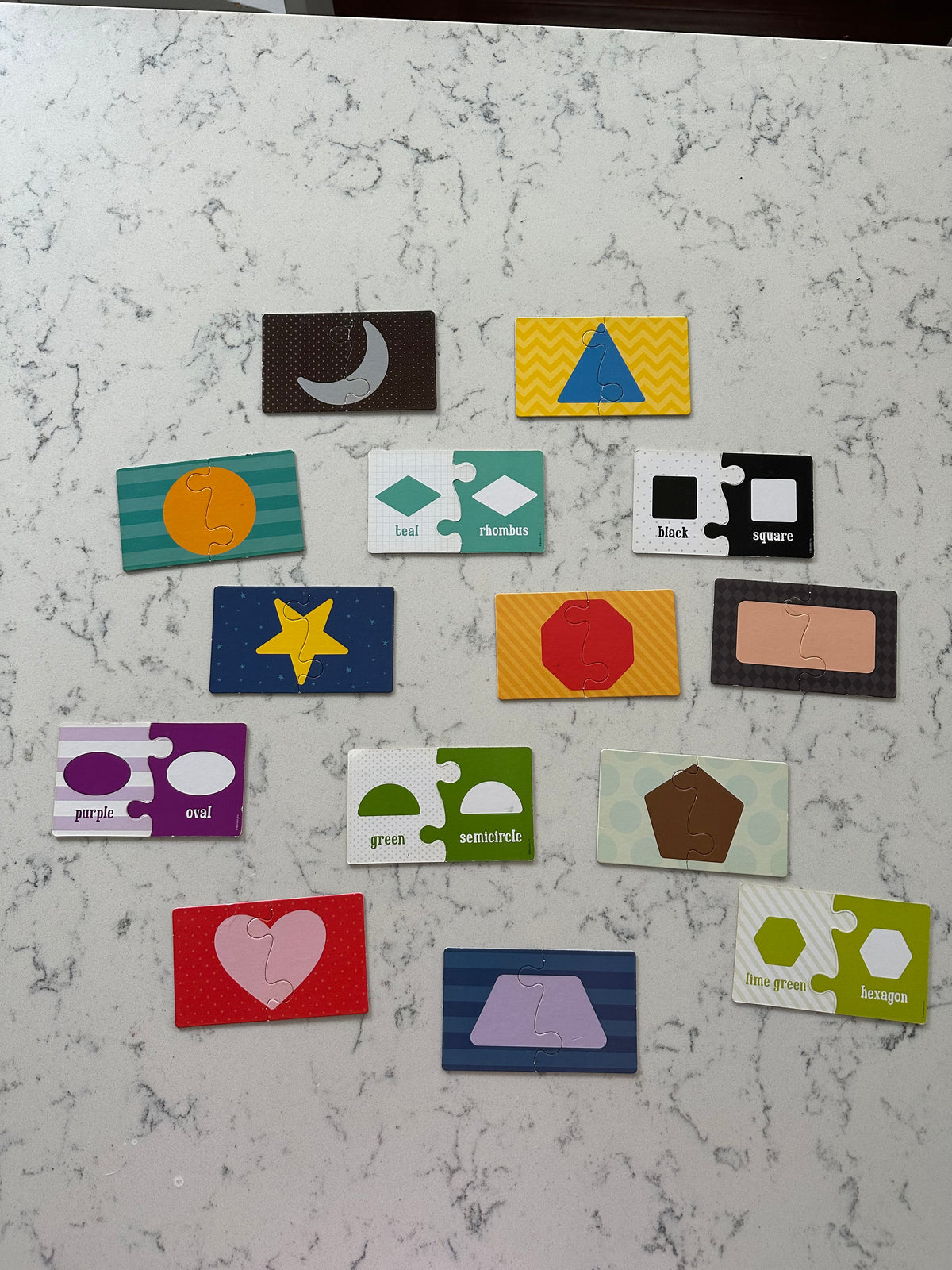 Seller 42, Shape/Color Matching Double-Side Puzzle