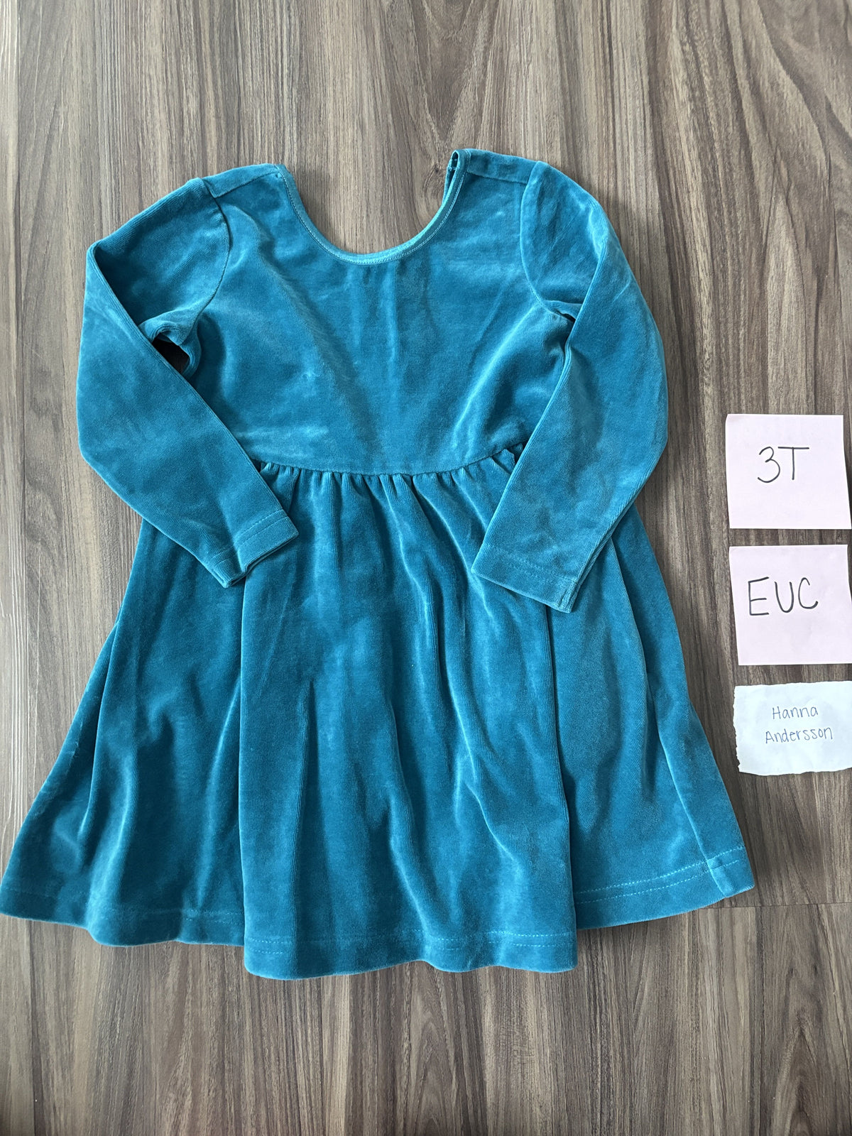 #138 - 3T EUC Hanna Andersson Blue LS Dress