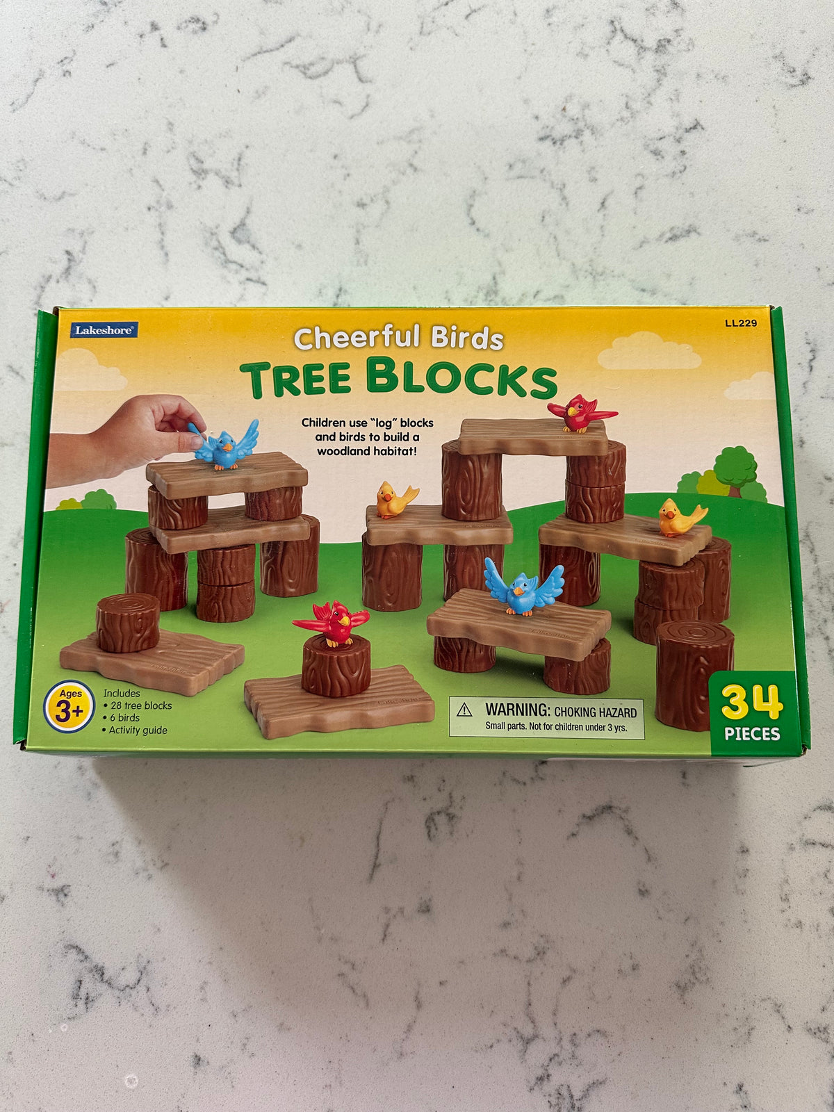 Seller 42, Lakeshore Cheerful Birds Tree Blocks