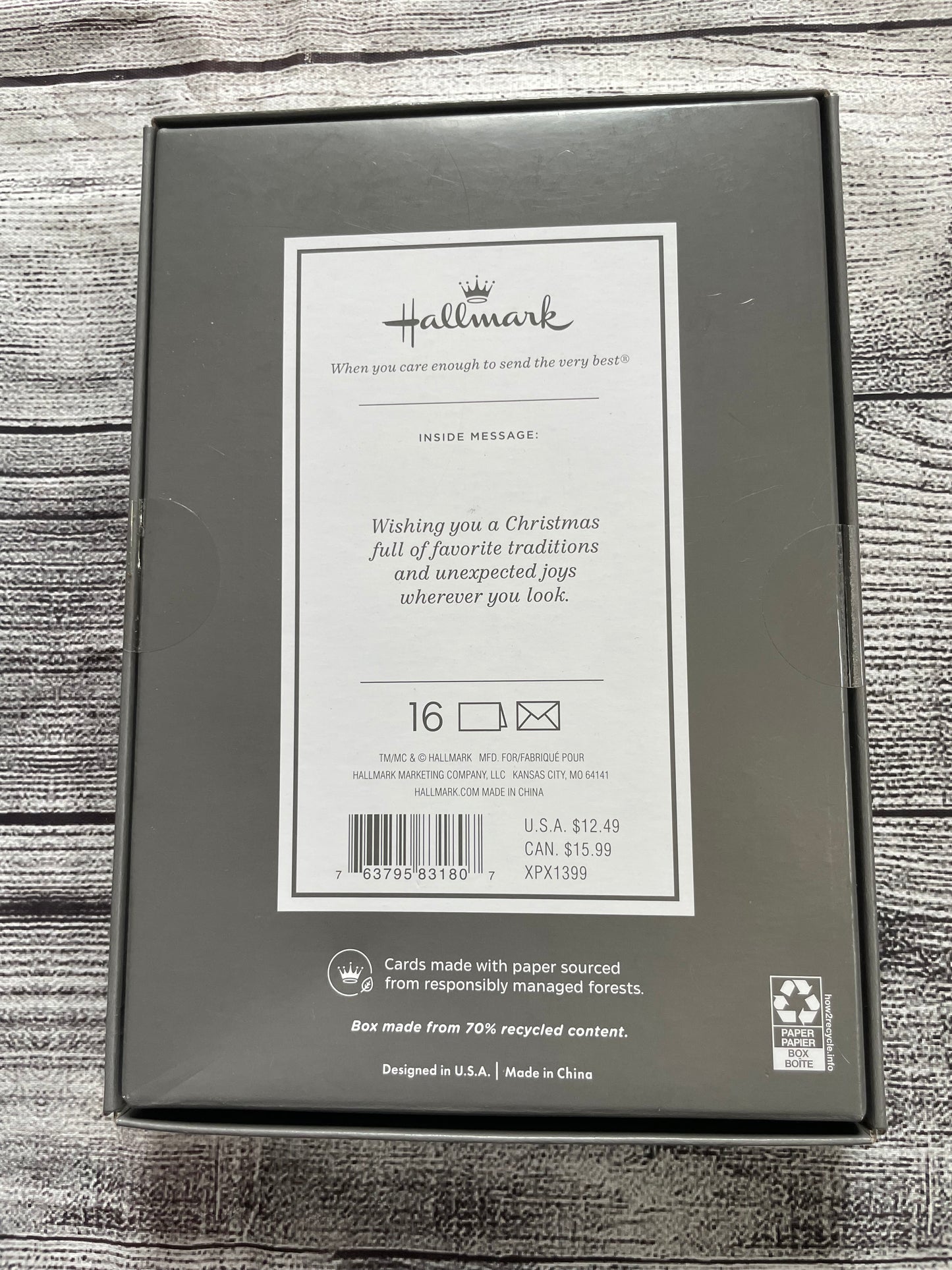 Seller #171 New Hallmark Nutcracker 16ct Christmas Cards