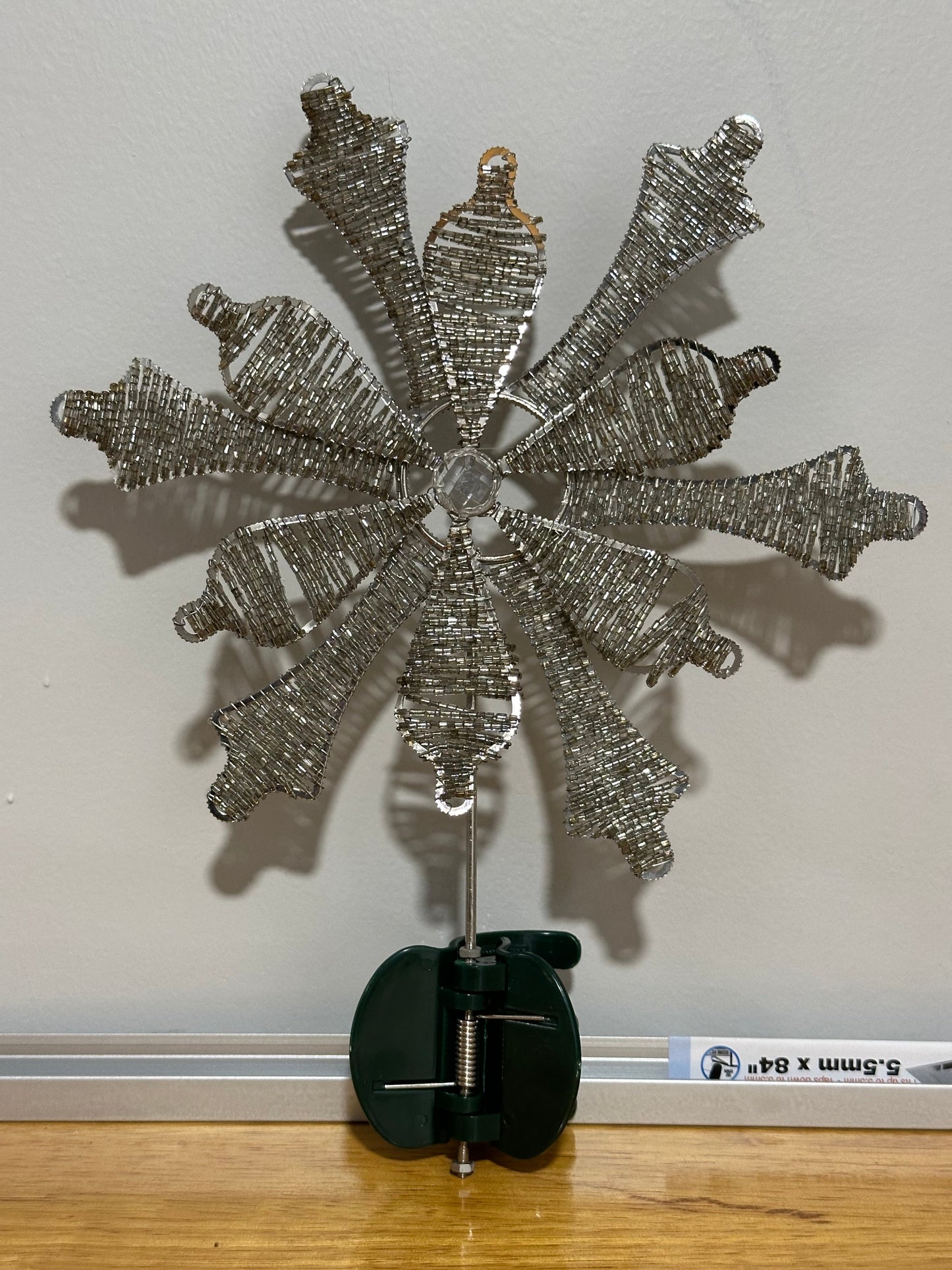 #186 REDUCED Beaded Christmas Tree-Topper