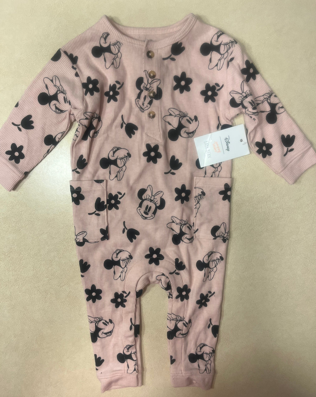 #200 Jumping Beans Pink Minnie Mouse Outfit NWT Girls 6m