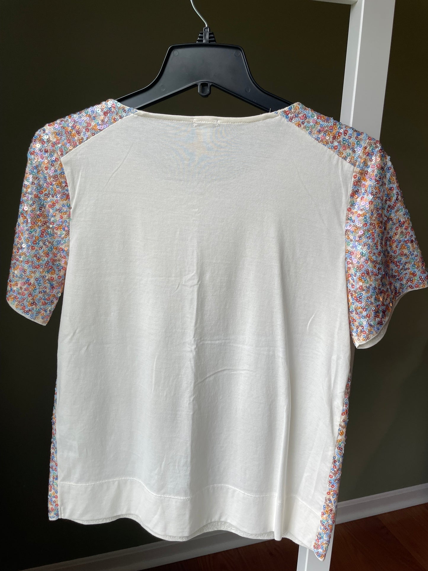 #42 REDUCED J. Crew Women's Size Small Sequined Tee