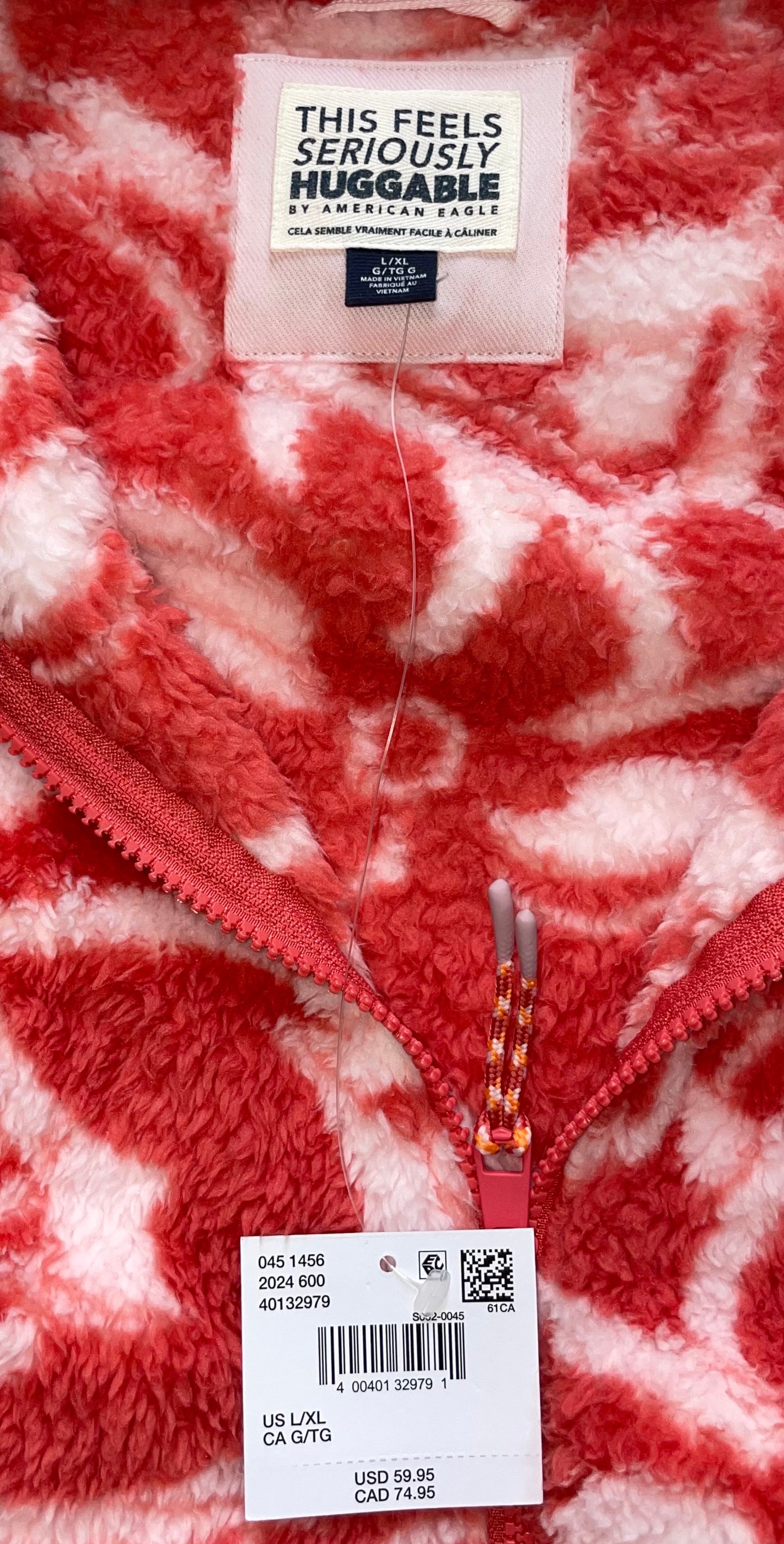 Seller #171 New American Eagle Huggable Women’s Large/Xlarge Zip up