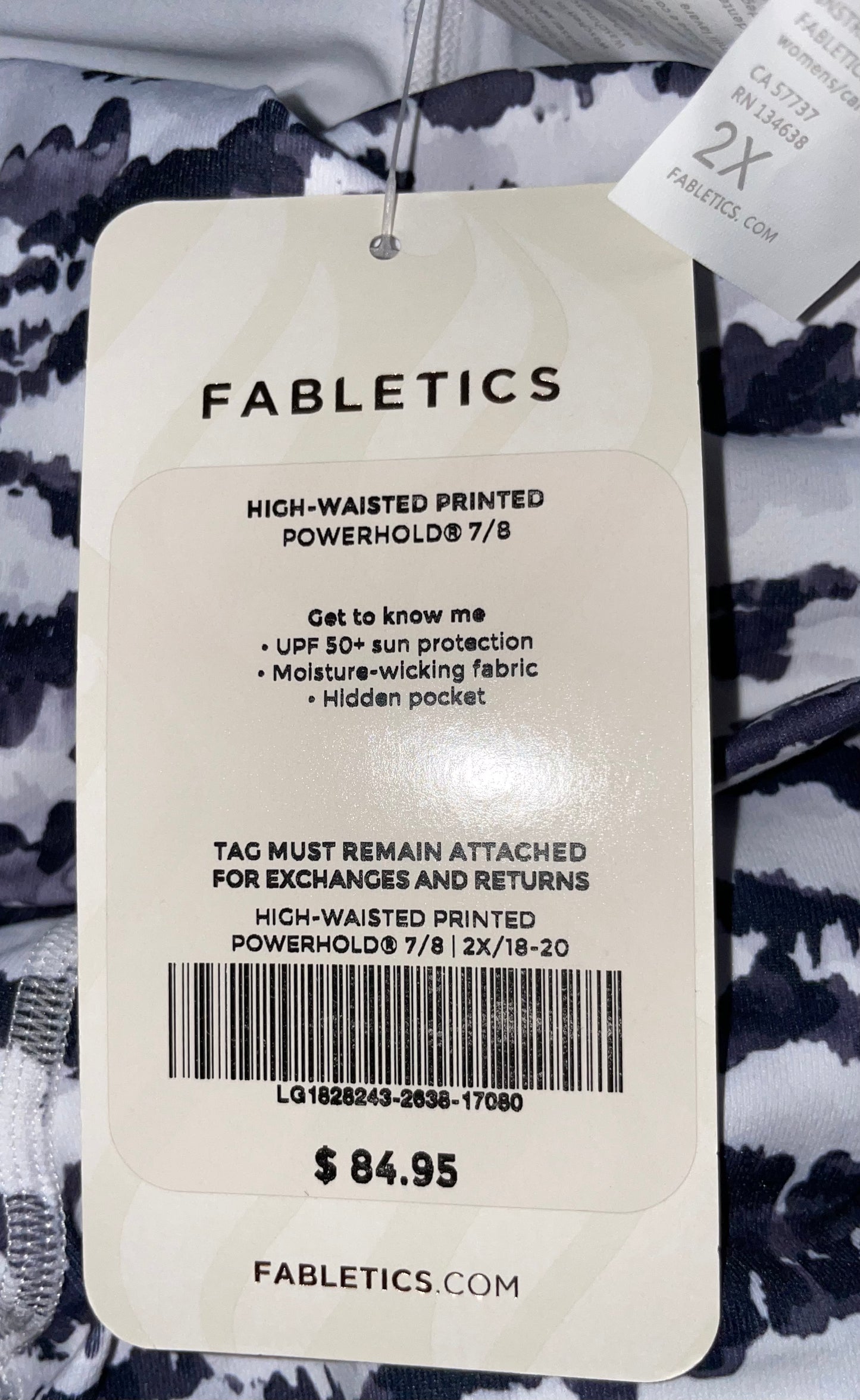 Seller #171 New Fabletics High Waisted Women’s 2X Leggings