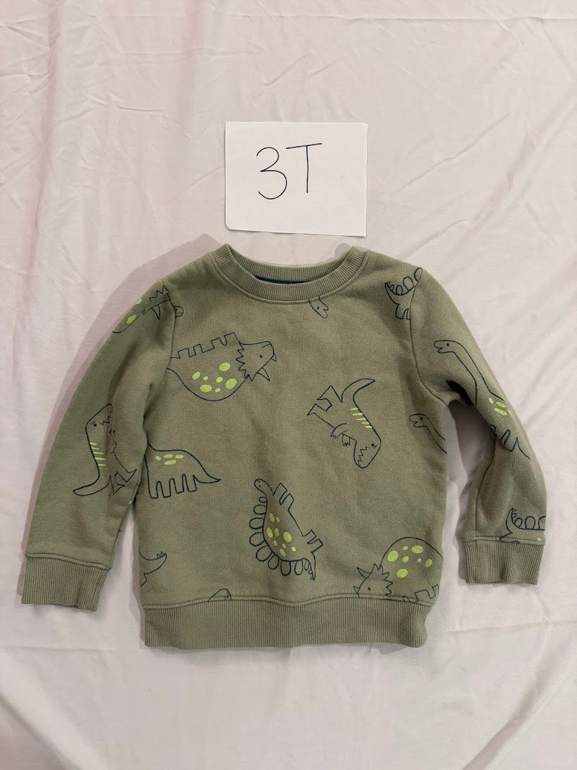 Seller #67 Boys 3T Cat & Jack Crew Neck Dinosaur Sweatshirt