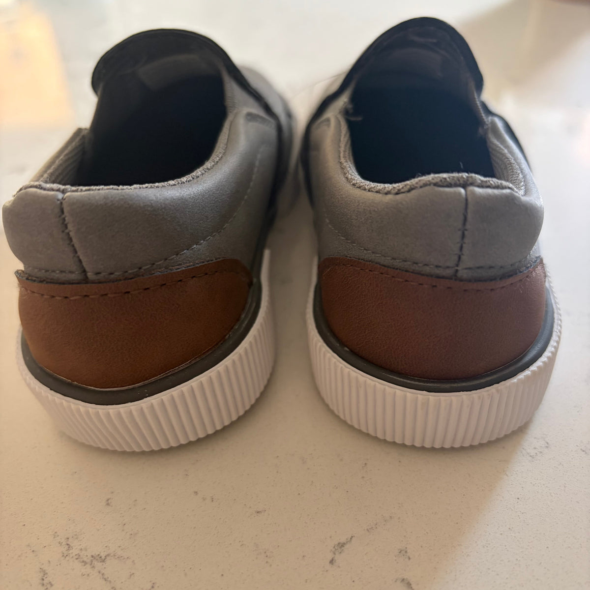 Seller #178 Toddler boys gray slip on shoes Size 7T