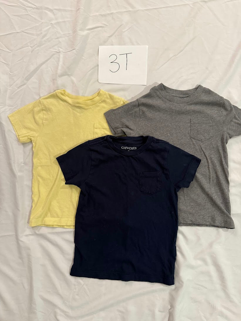 Seller #67 Boys 3T Crew Cuts Factory T-Shirt Bundle