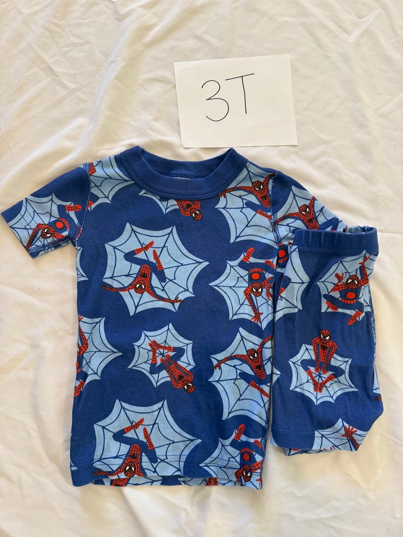 Seller #67 Boys 3T Hanna Andersson Spiderman Shorts Pajama Set