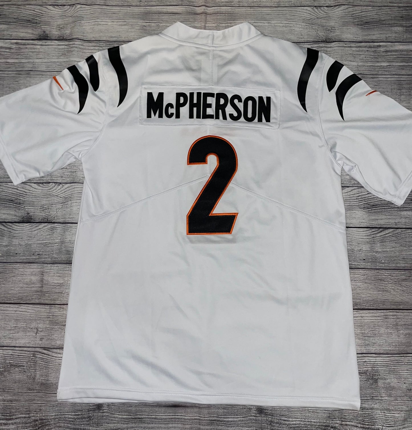 Seller #171 Nike Evan McPherson Bengals Jersey Men’s Medium