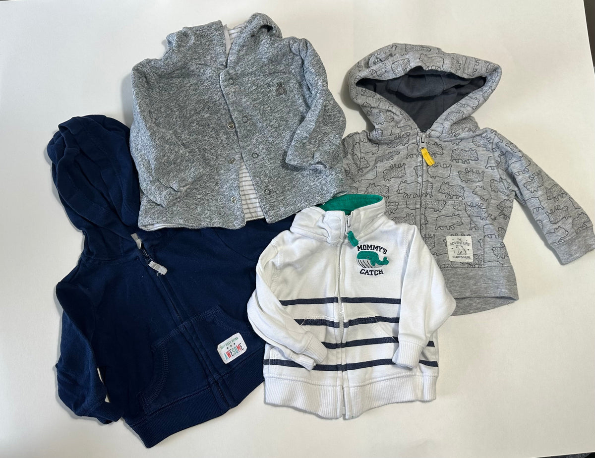 Seller 182. Newborn boys jackets (3 Carters, 1 Gap)