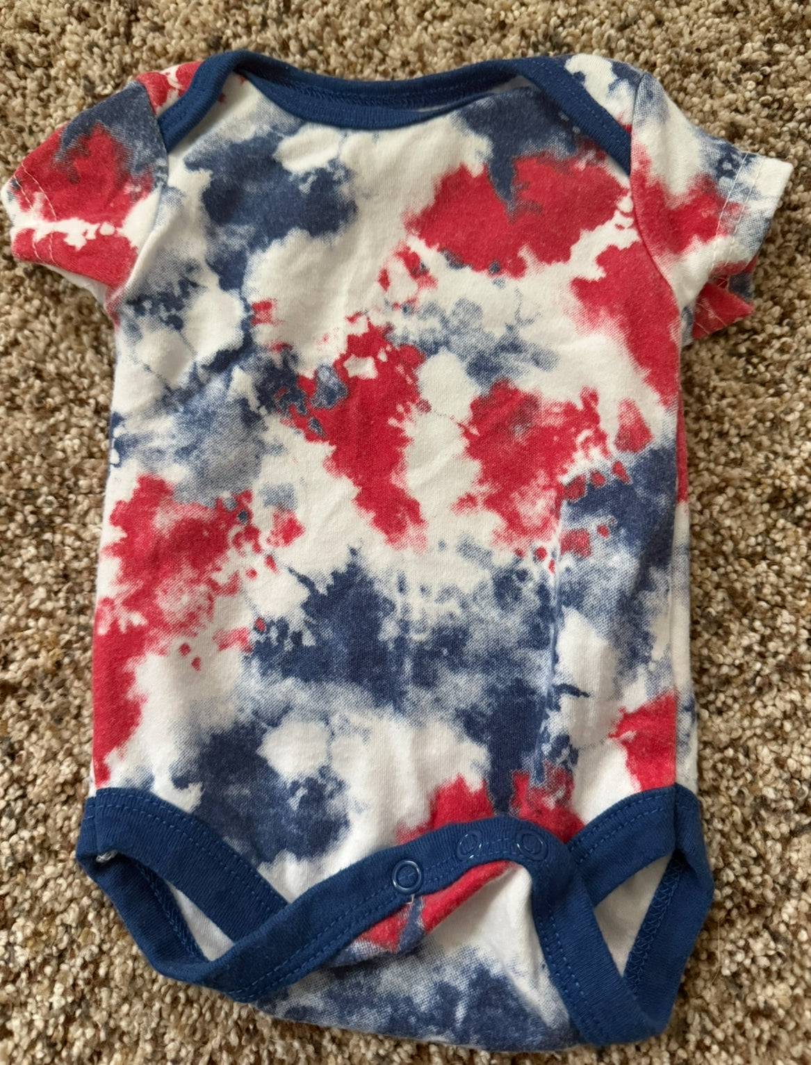 SELLER #6 Patriotic Tie Dye 3M Onesie