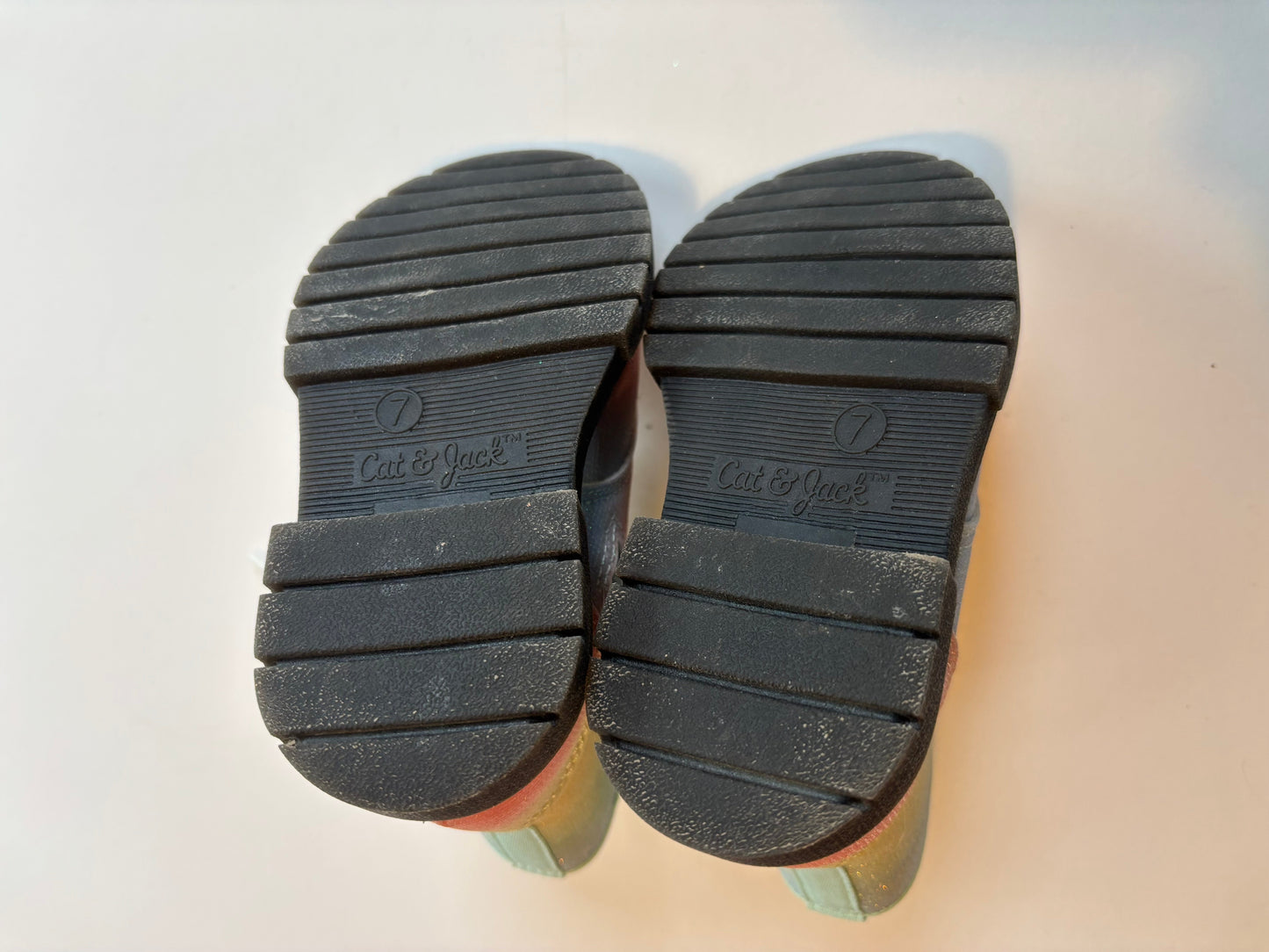 Seller #18 Rainbow Glitter Cat & Jack Combat Boots Toddler 7c Reduced