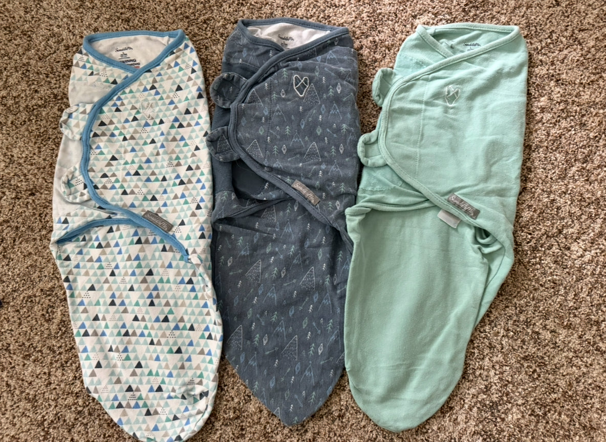 SELLER #6 Swaddle Me (3) Large Swaddles