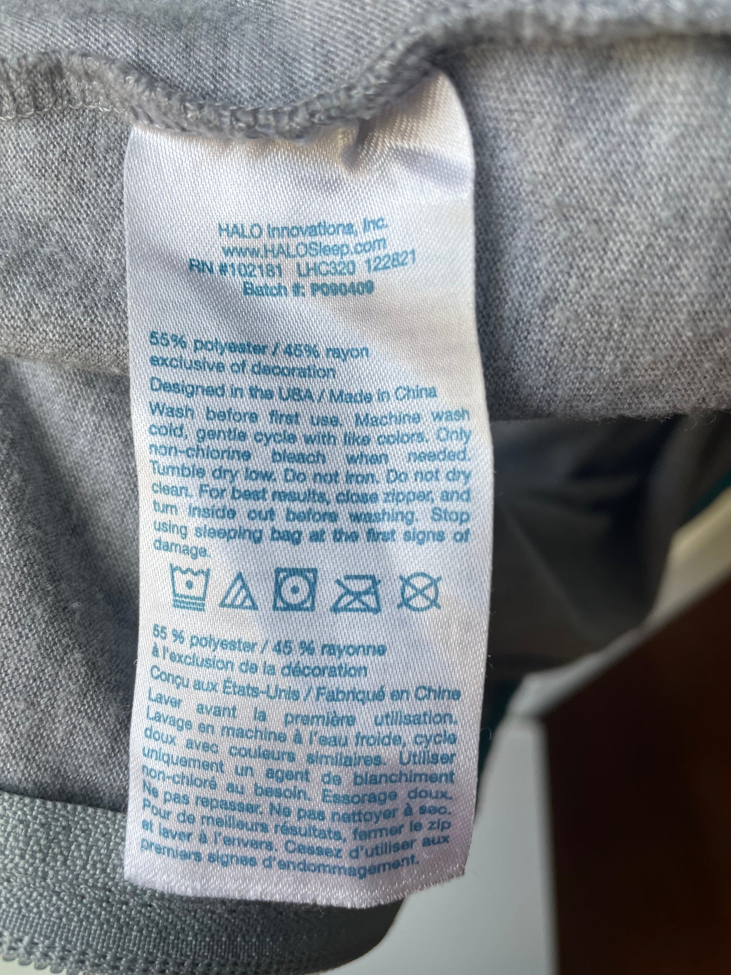 #42 REDUCED Halo Ideal Temp Sleep Sack Size Large (12-18 months)