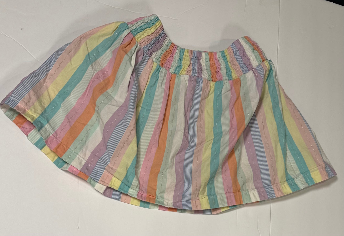 #141 Girls 4-6 H&M Pastel Stripe Skirt