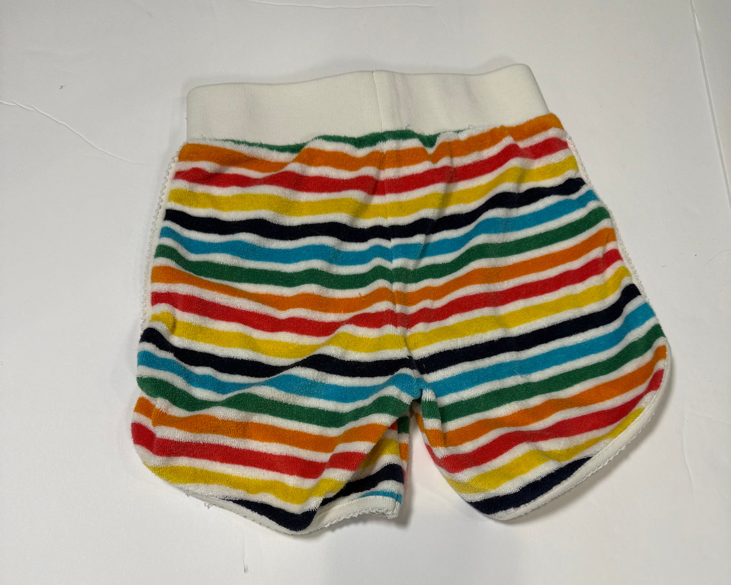 #141 Girls 100 4 Hanna Andersson Terry Striped Shorts