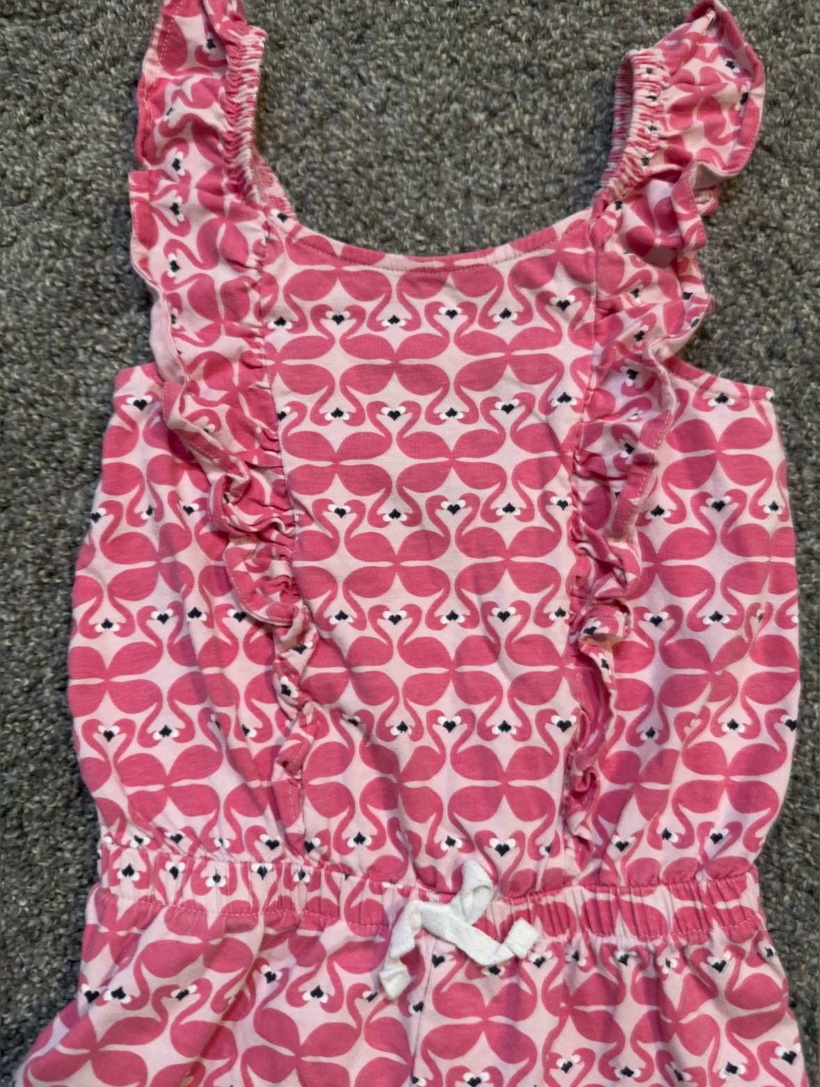 #52 girl nautica romper size 6
