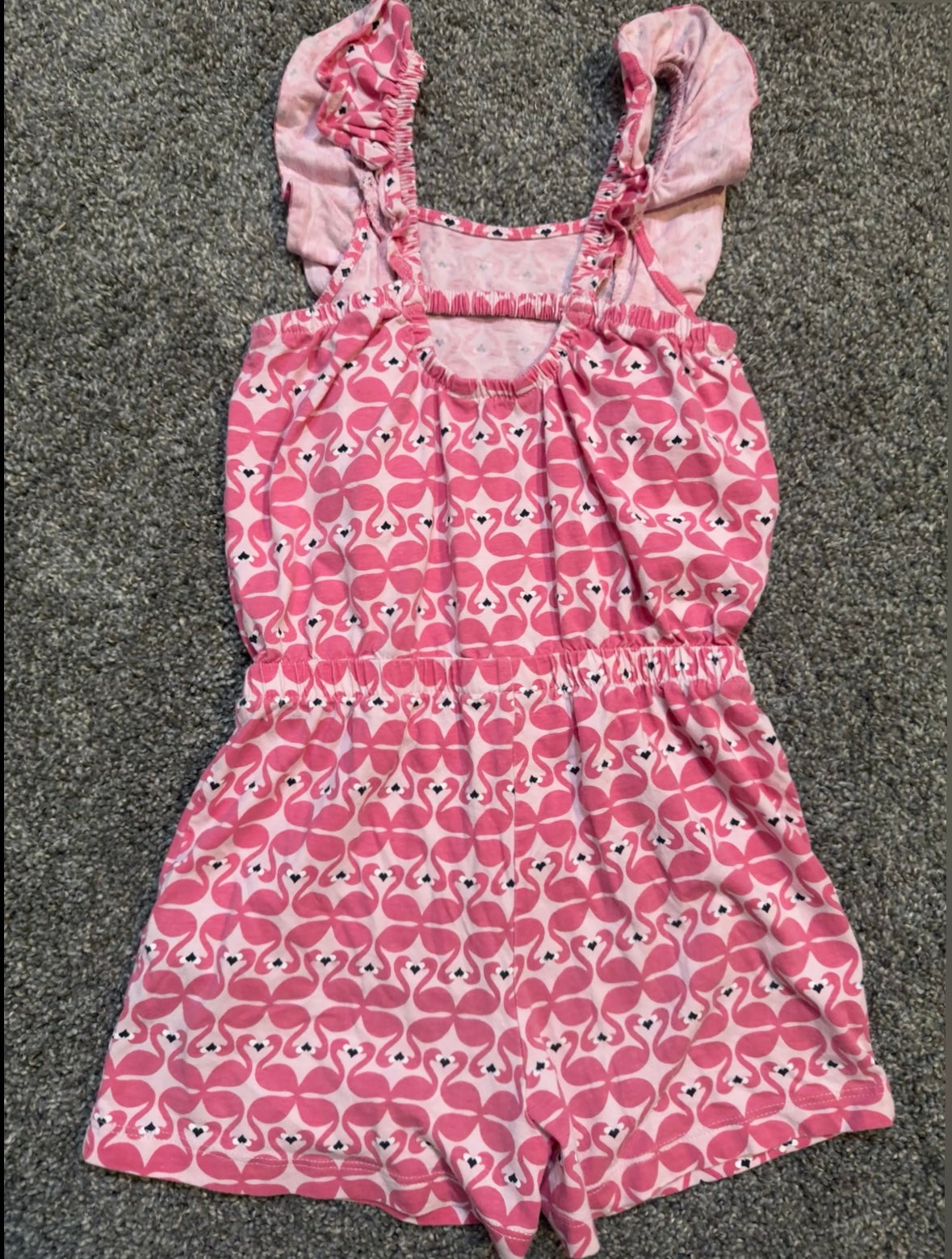 #52 girl nautica romper size 6